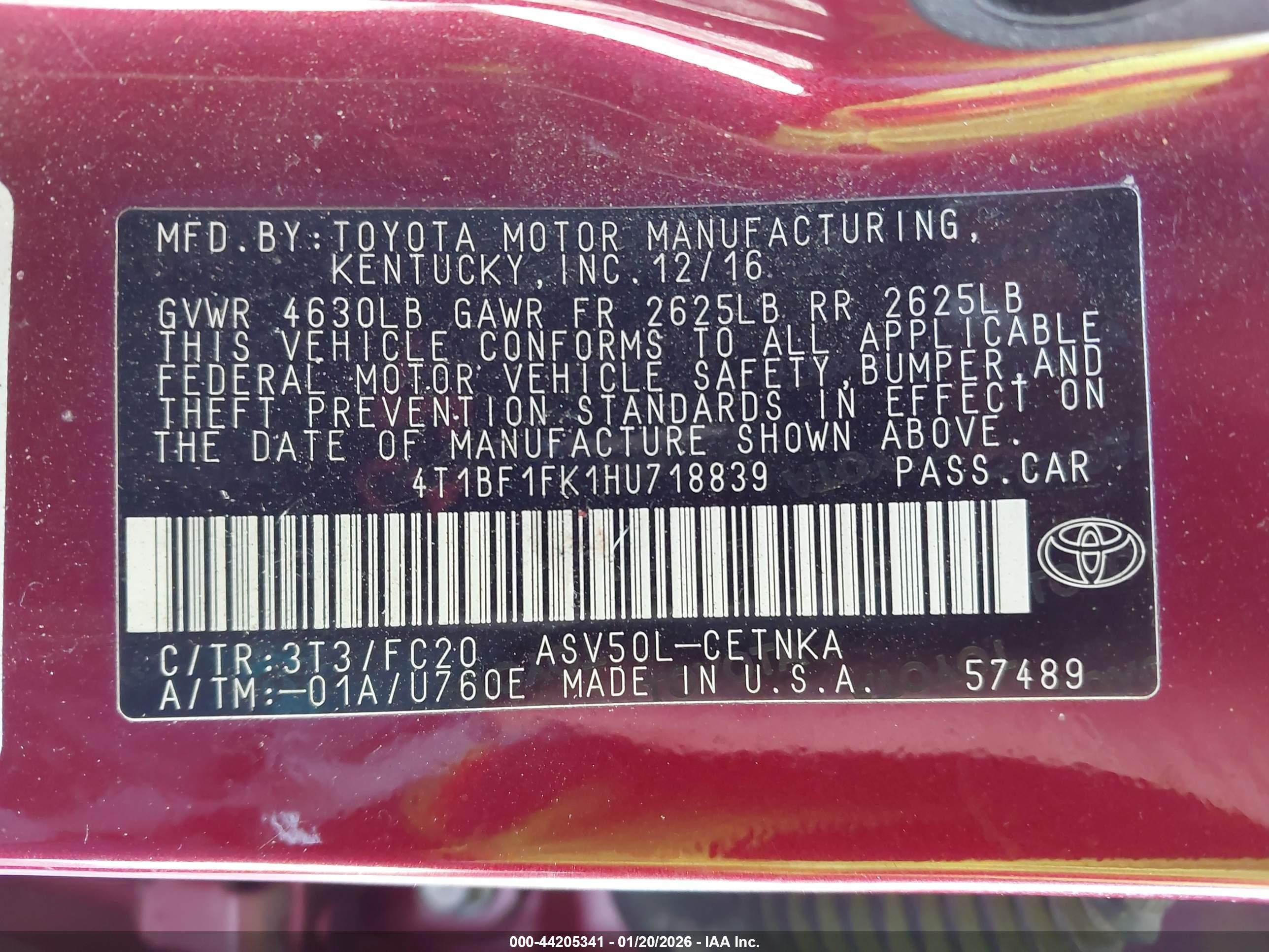 TOYOTA CAMRY image 9