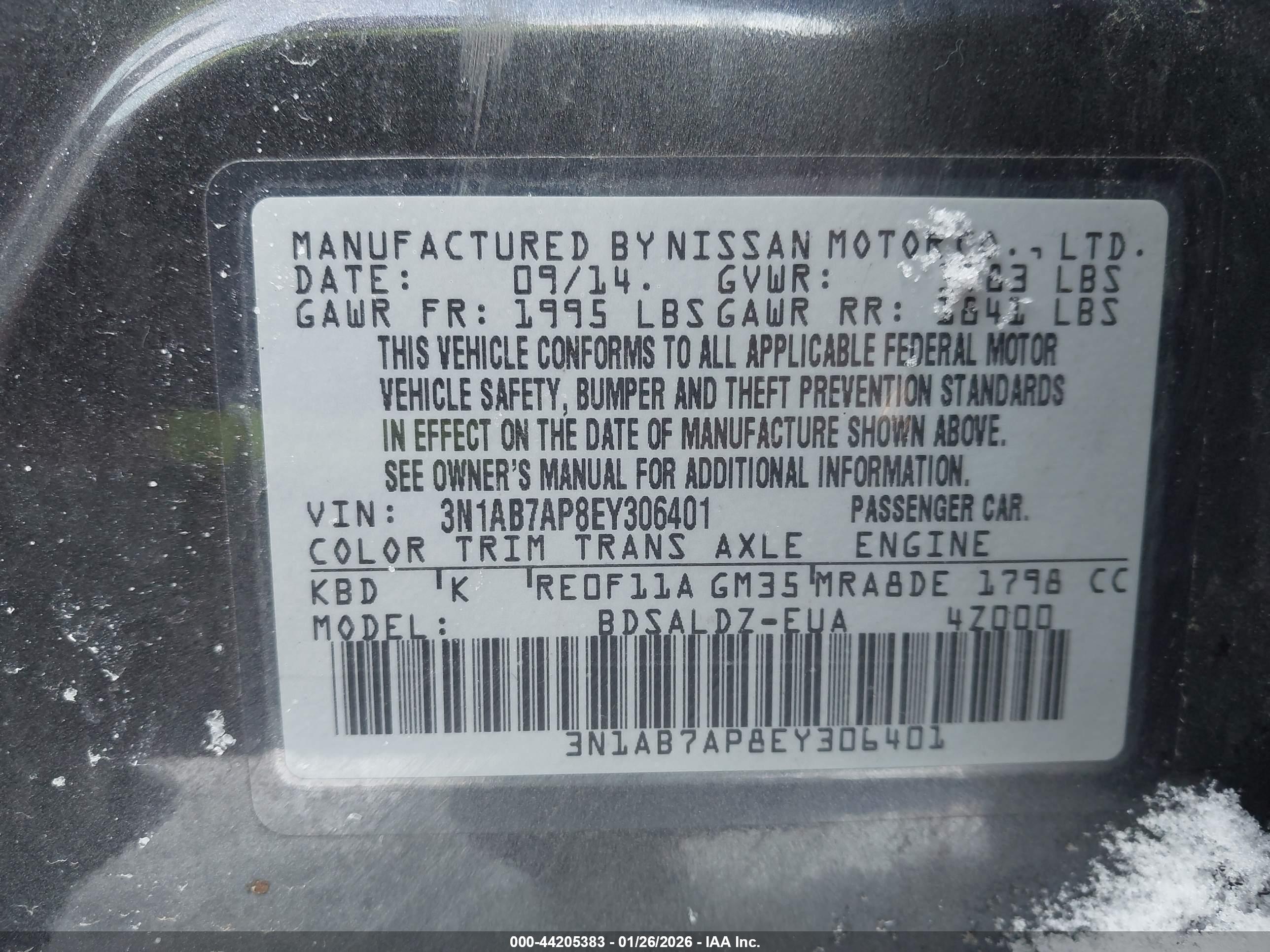 NISSAN SENTRA image 9