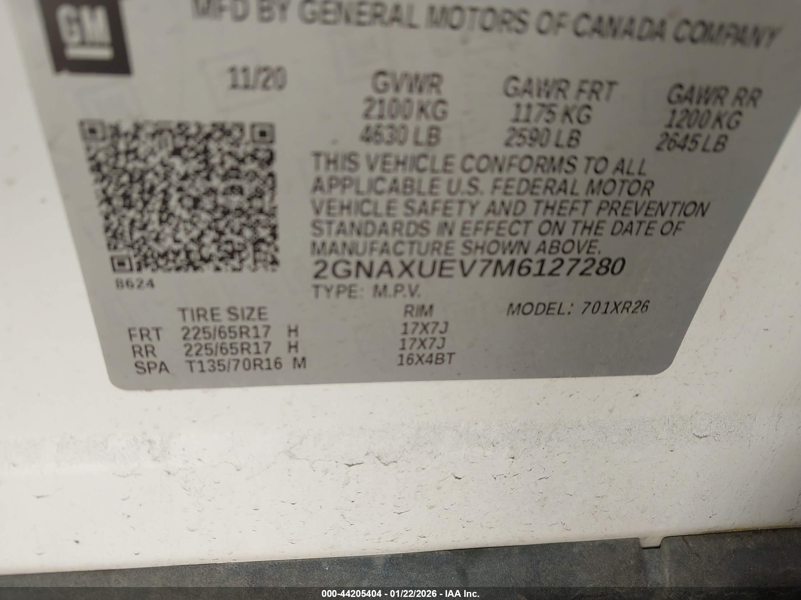 CHEVROLET EQUINOX image 9