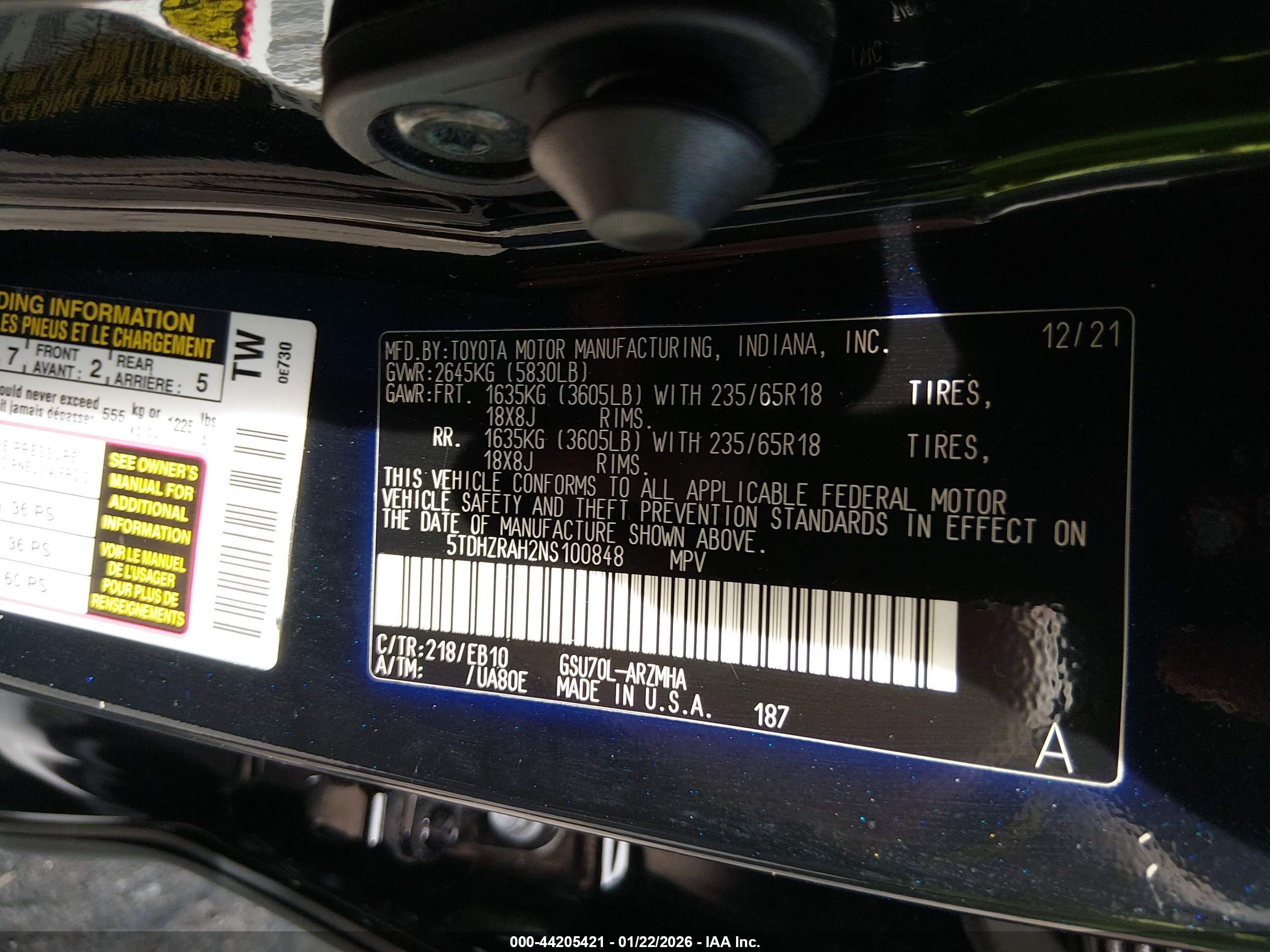TOYOTA HIGHLANDER image 9