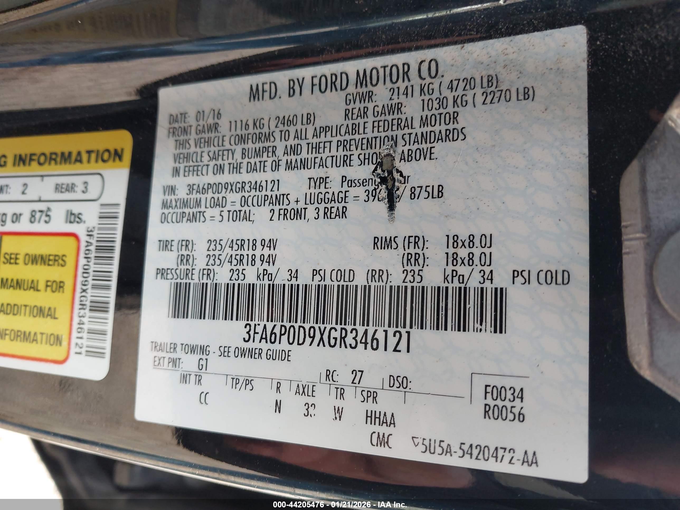 FORD FUSION image 9