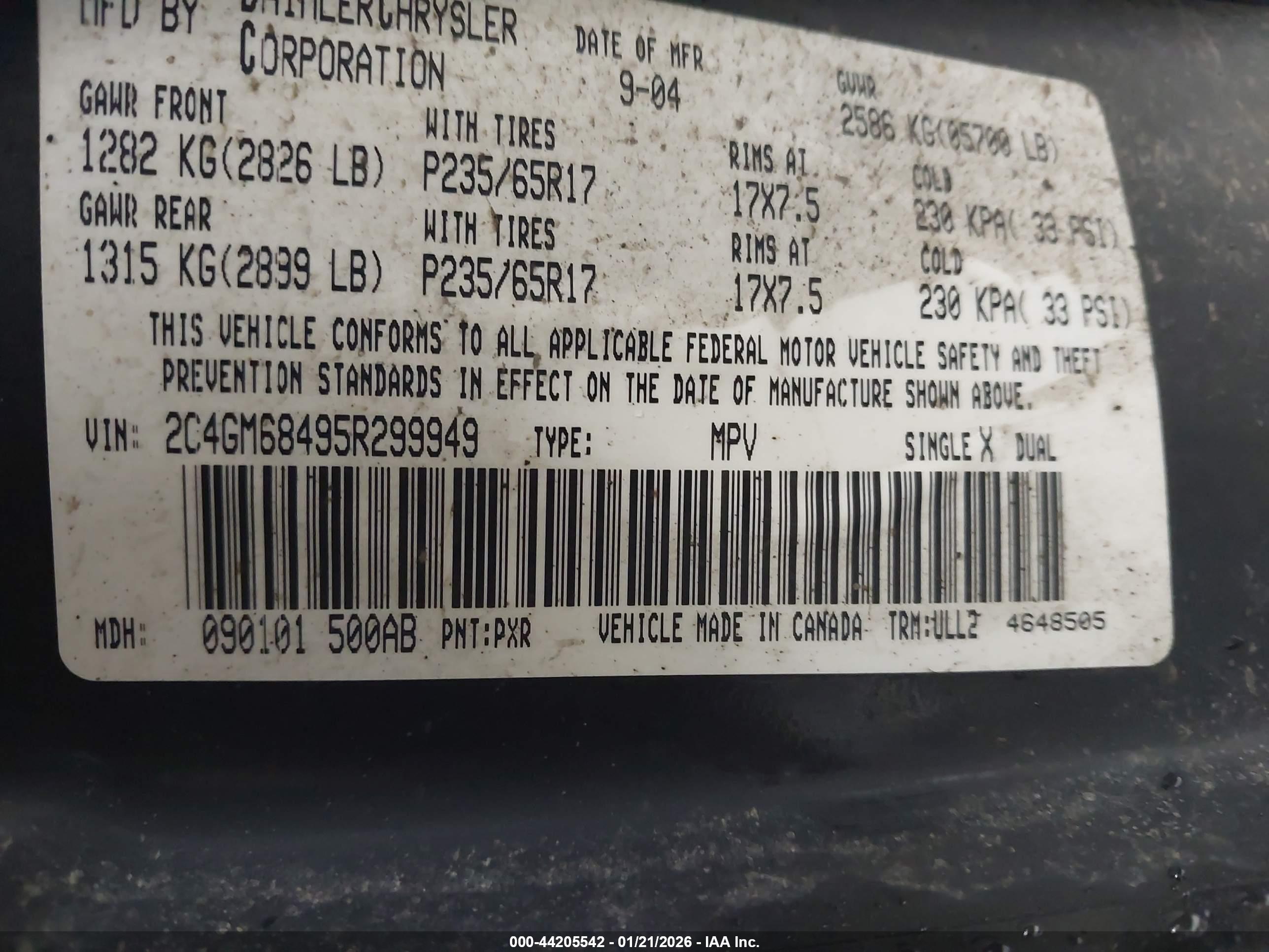 CHRYSLER PACIFICA image 9