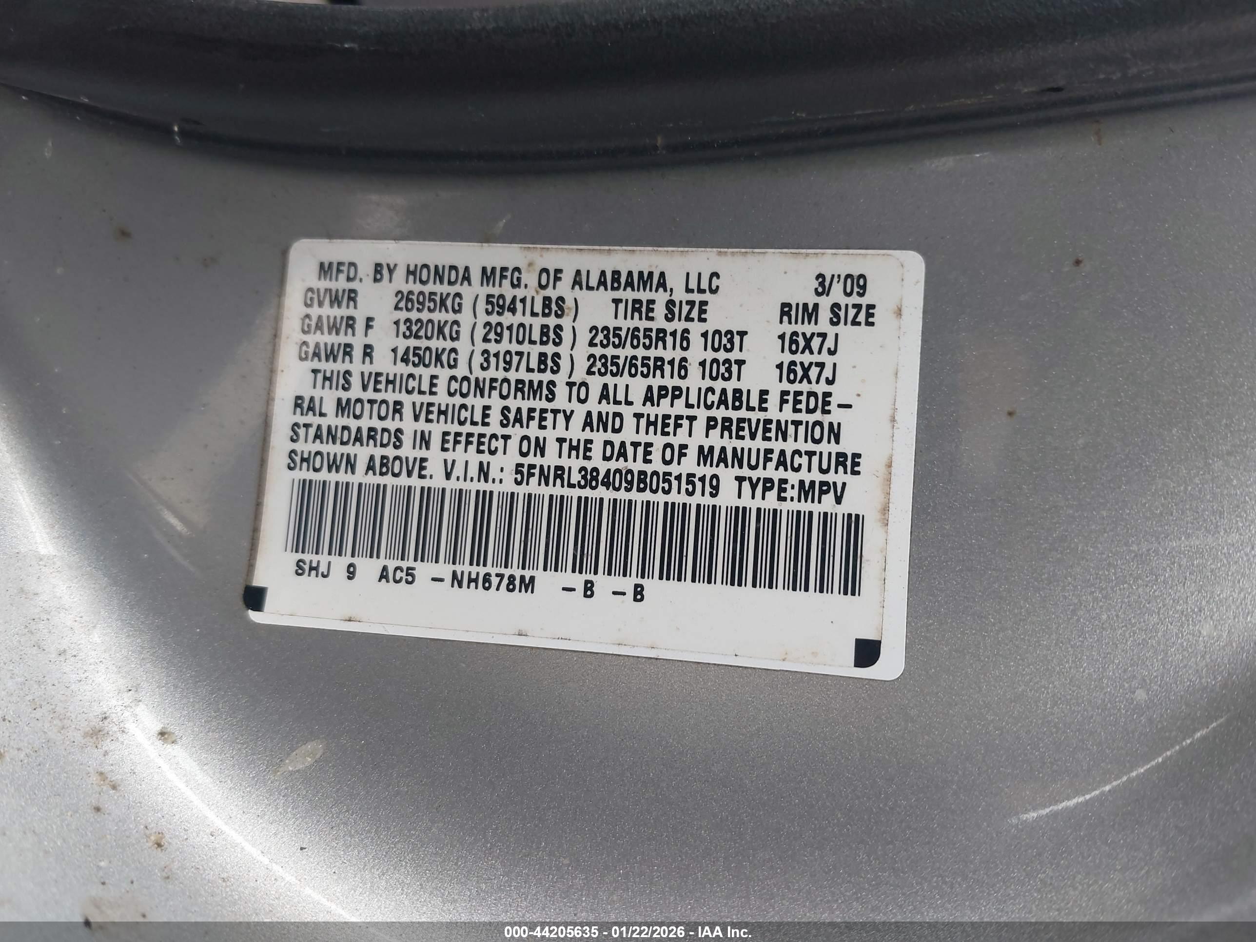 HONDA ODYSSEY image 9