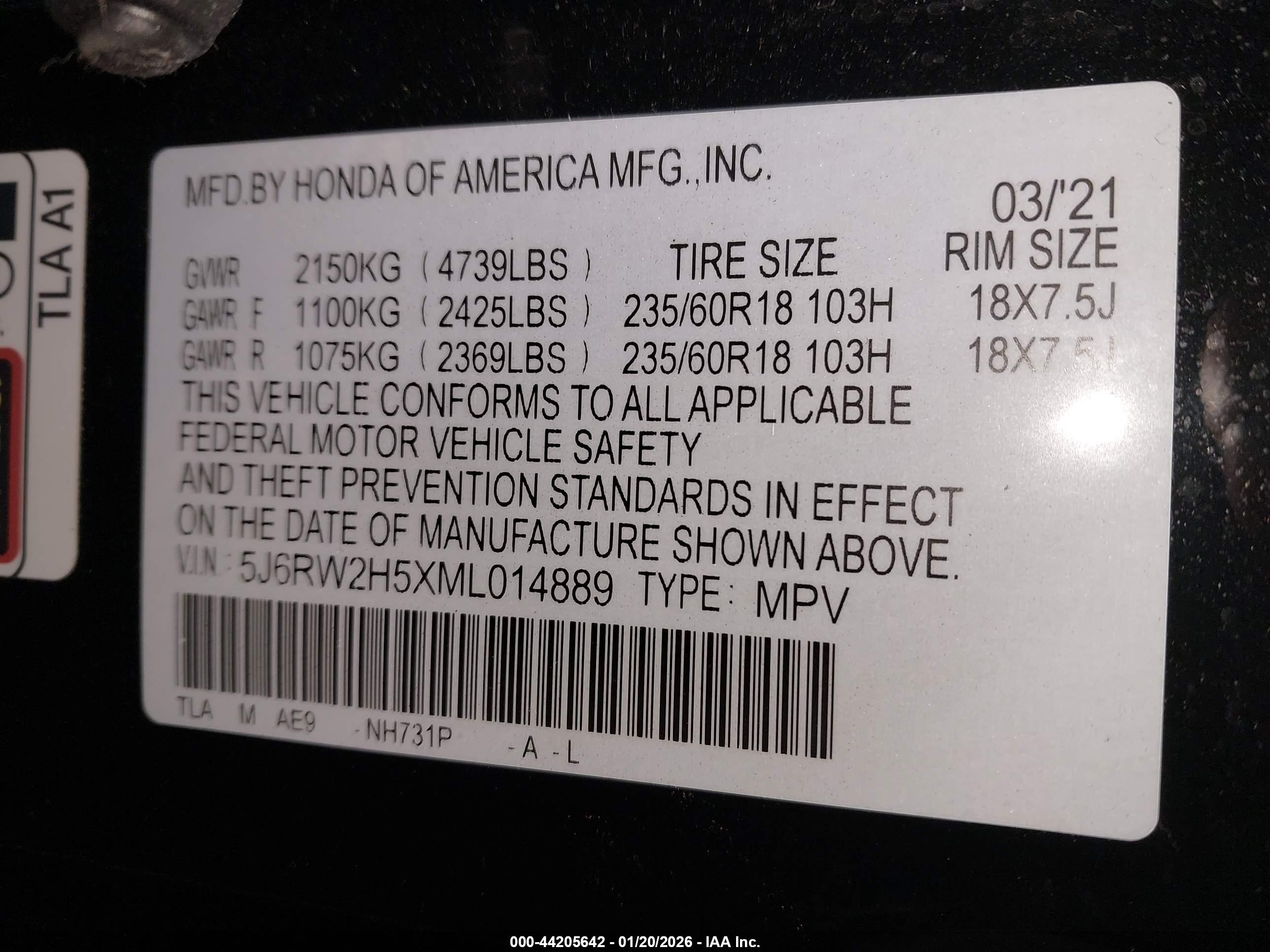 HONDA CR-V image 9