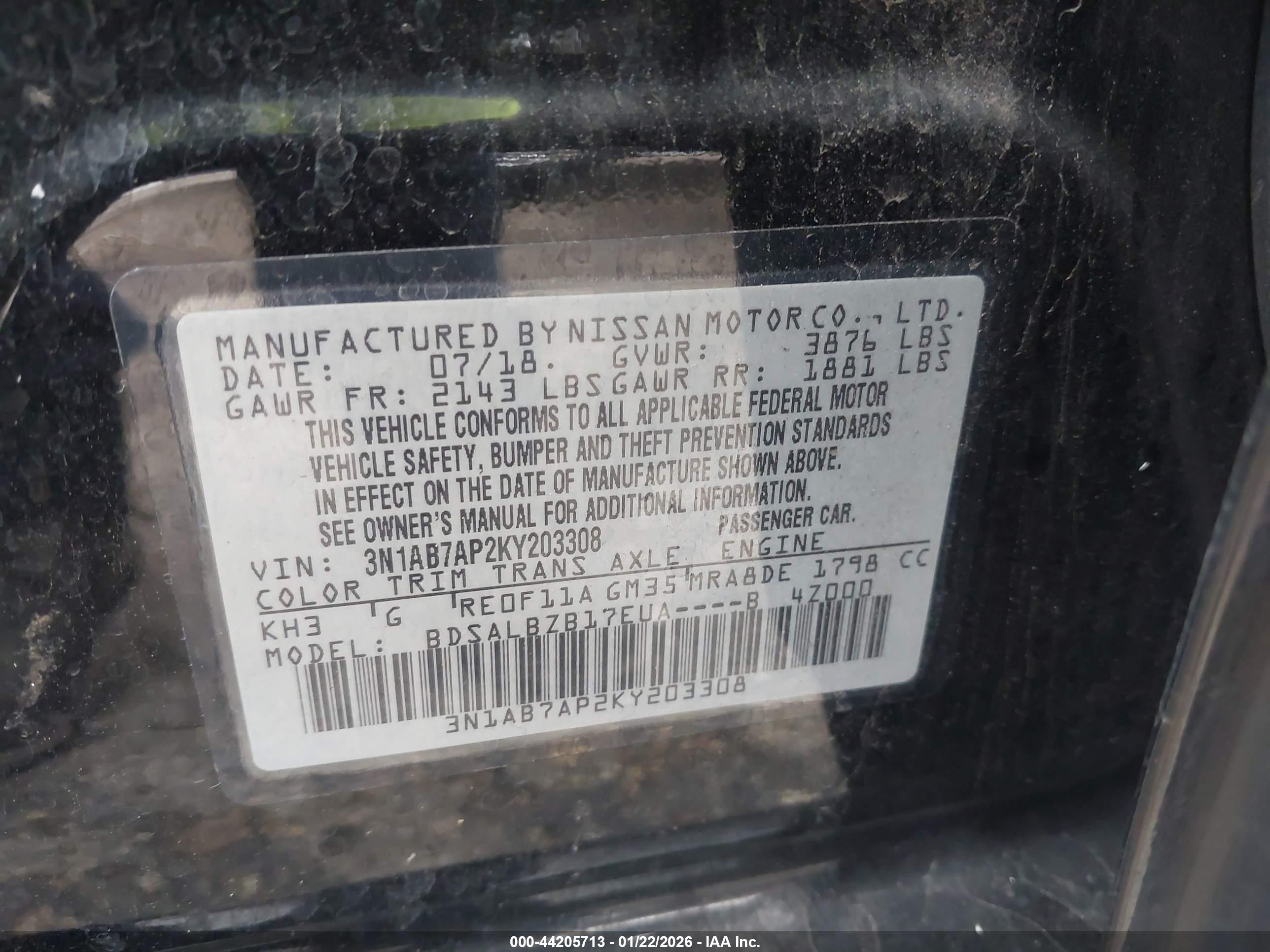 NISSAN SENTRA image 9