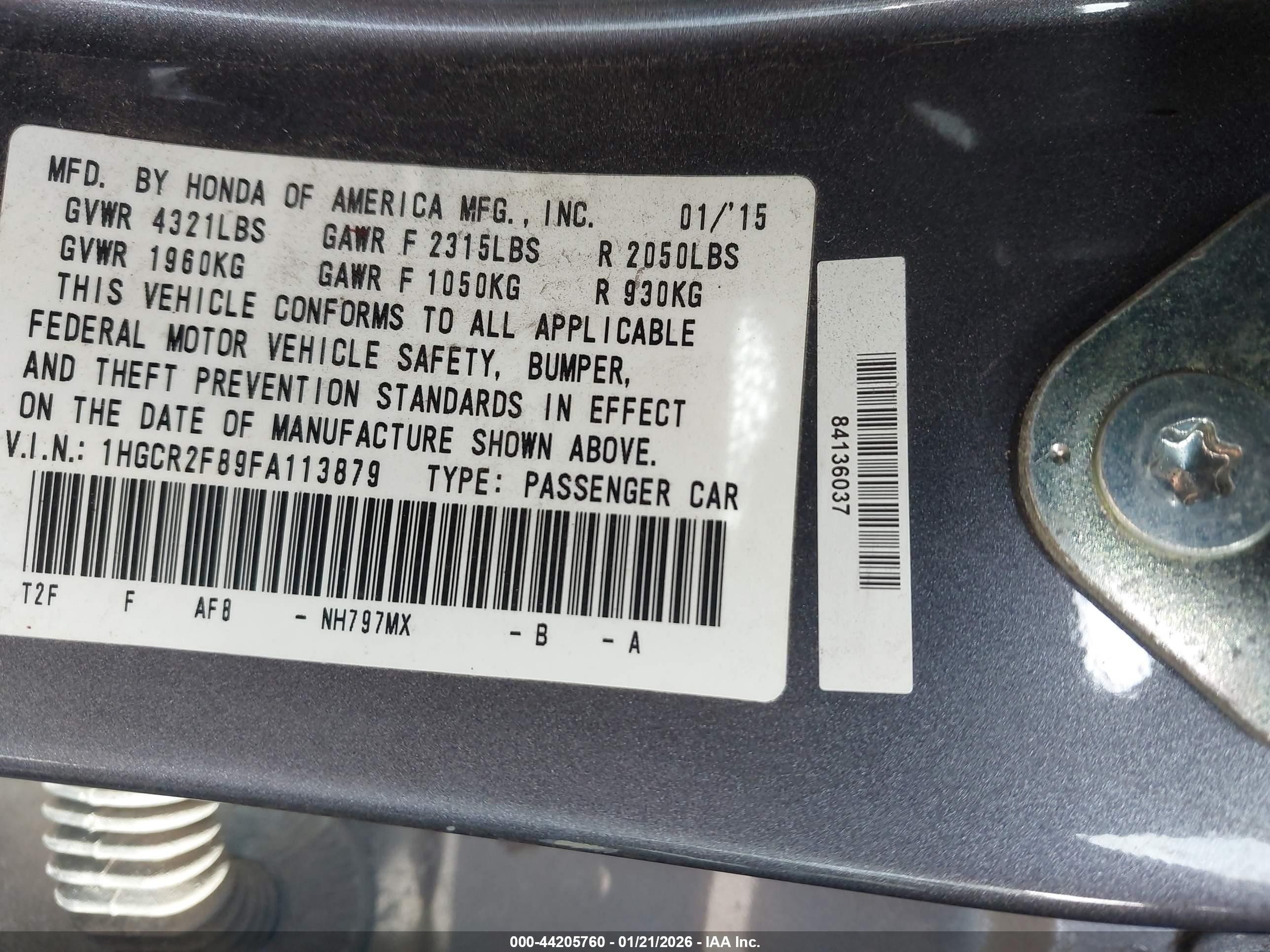 HONDA ACCORD image 9