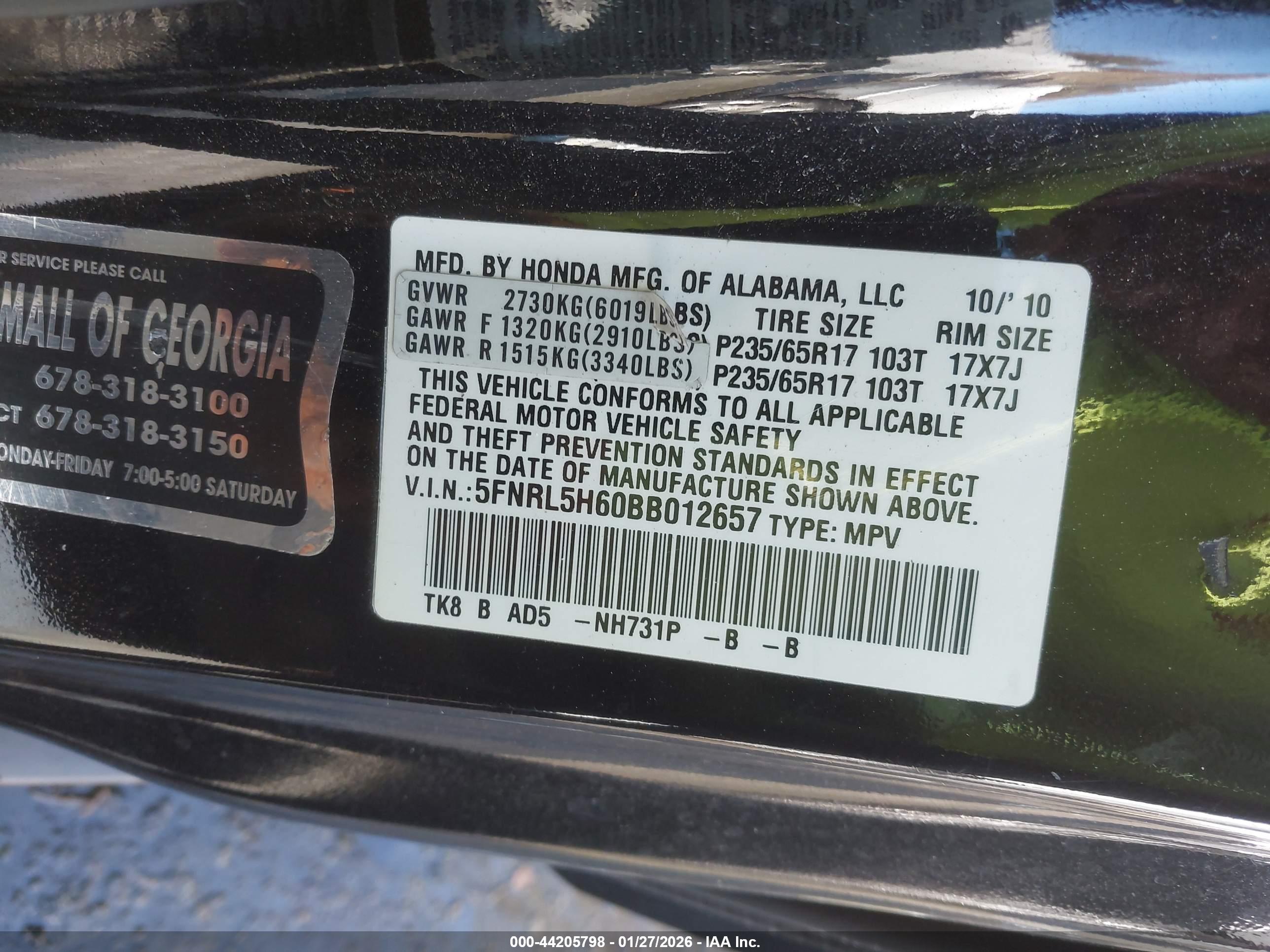 HONDA ODYSSEY image 9