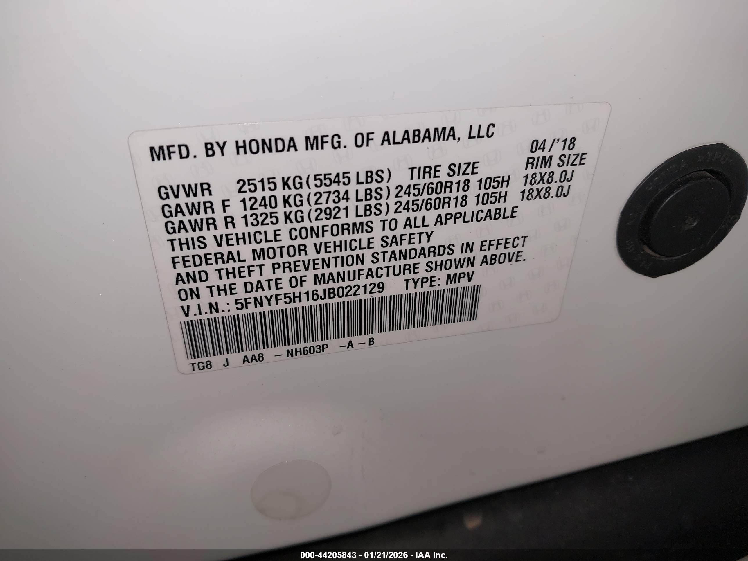 HONDA PILOT image 9