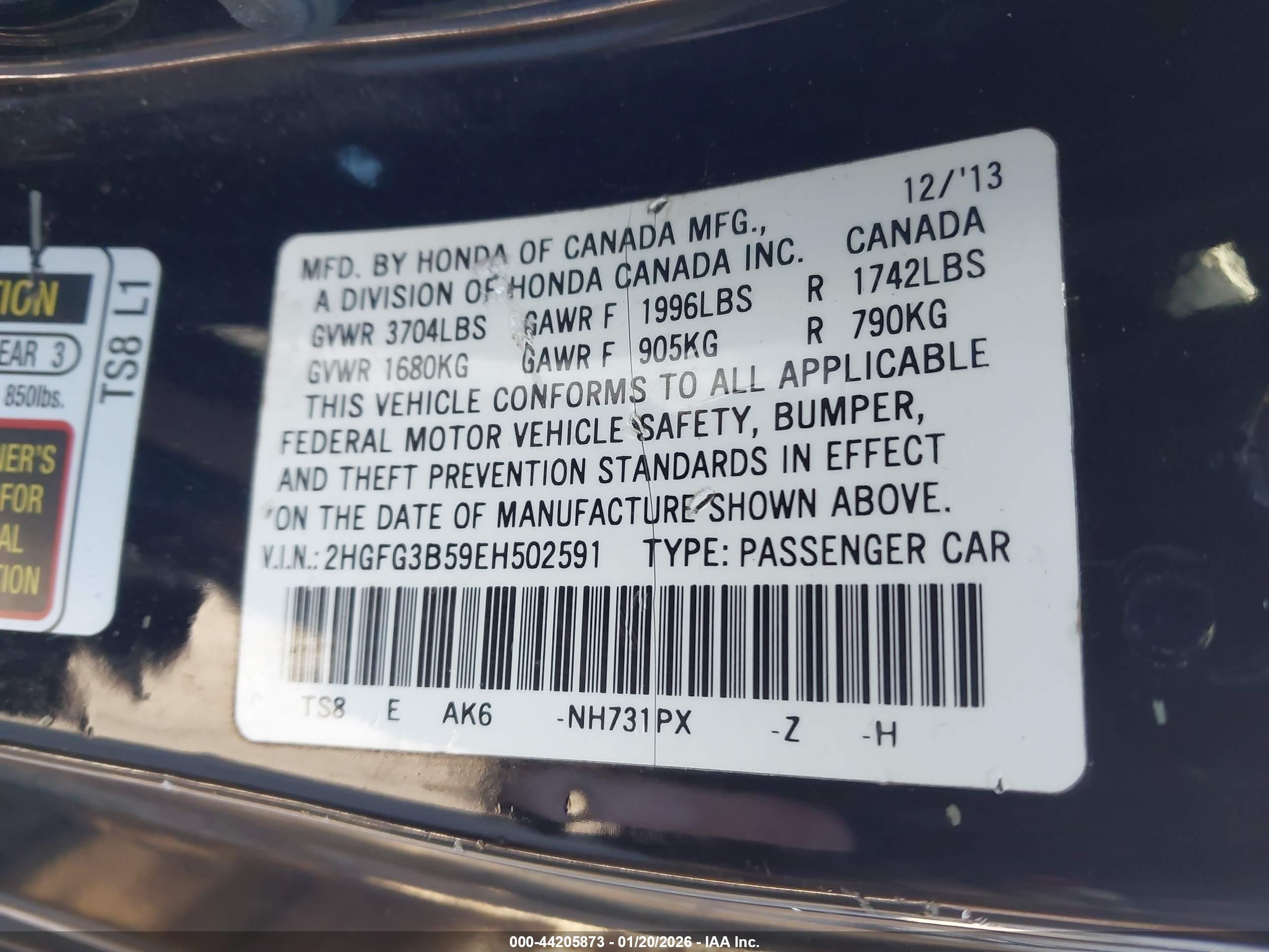 HONDA CIVIC image 9