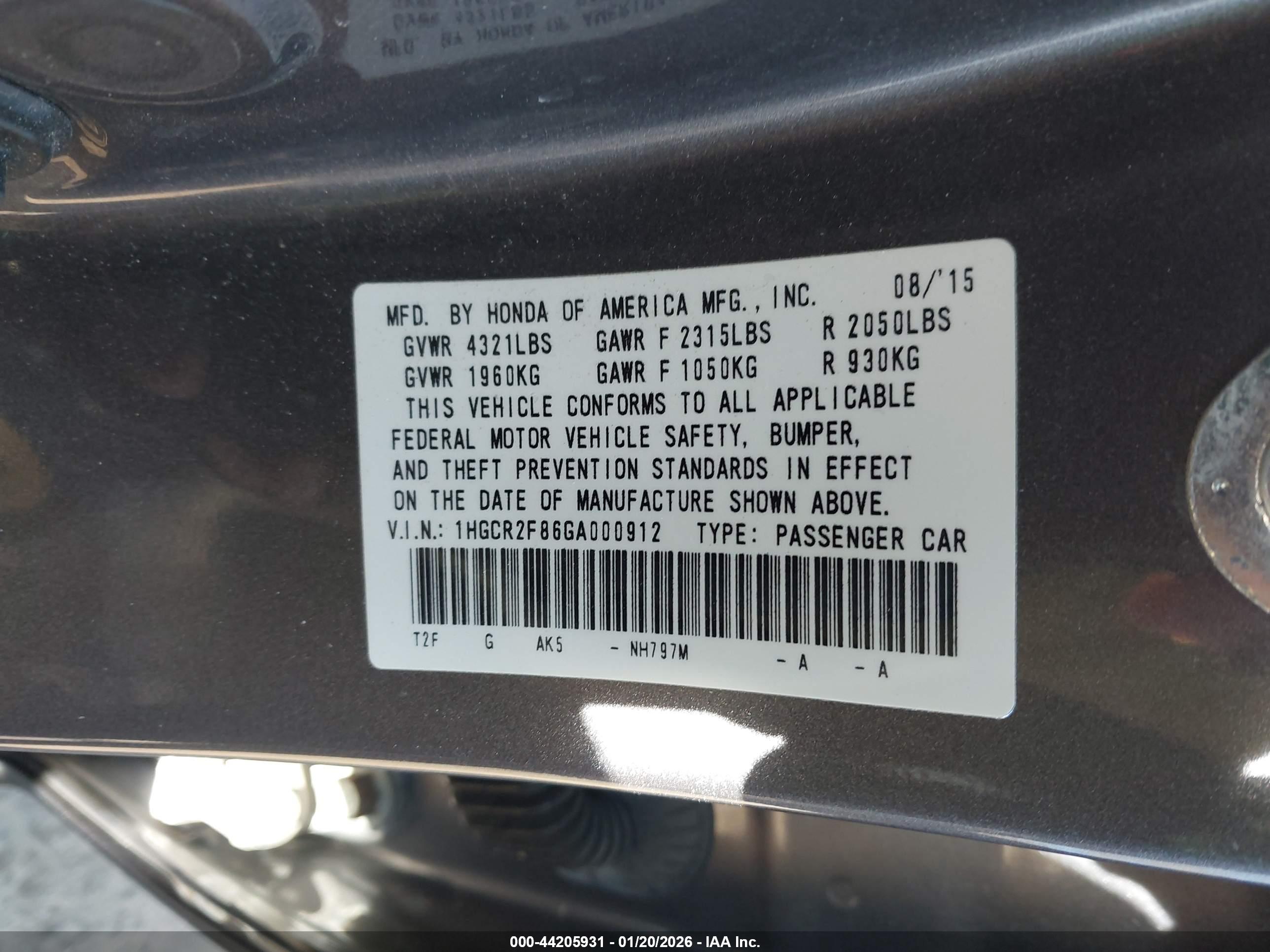 HONDA ACCORD image 9