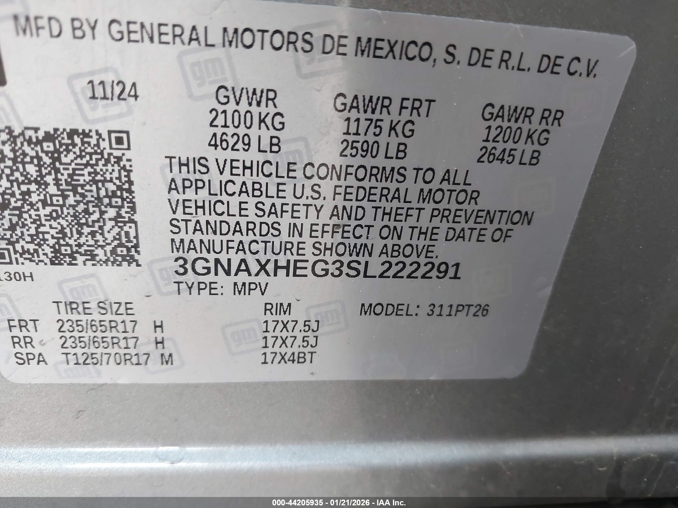CHEVROLET EQUINOX image 9
