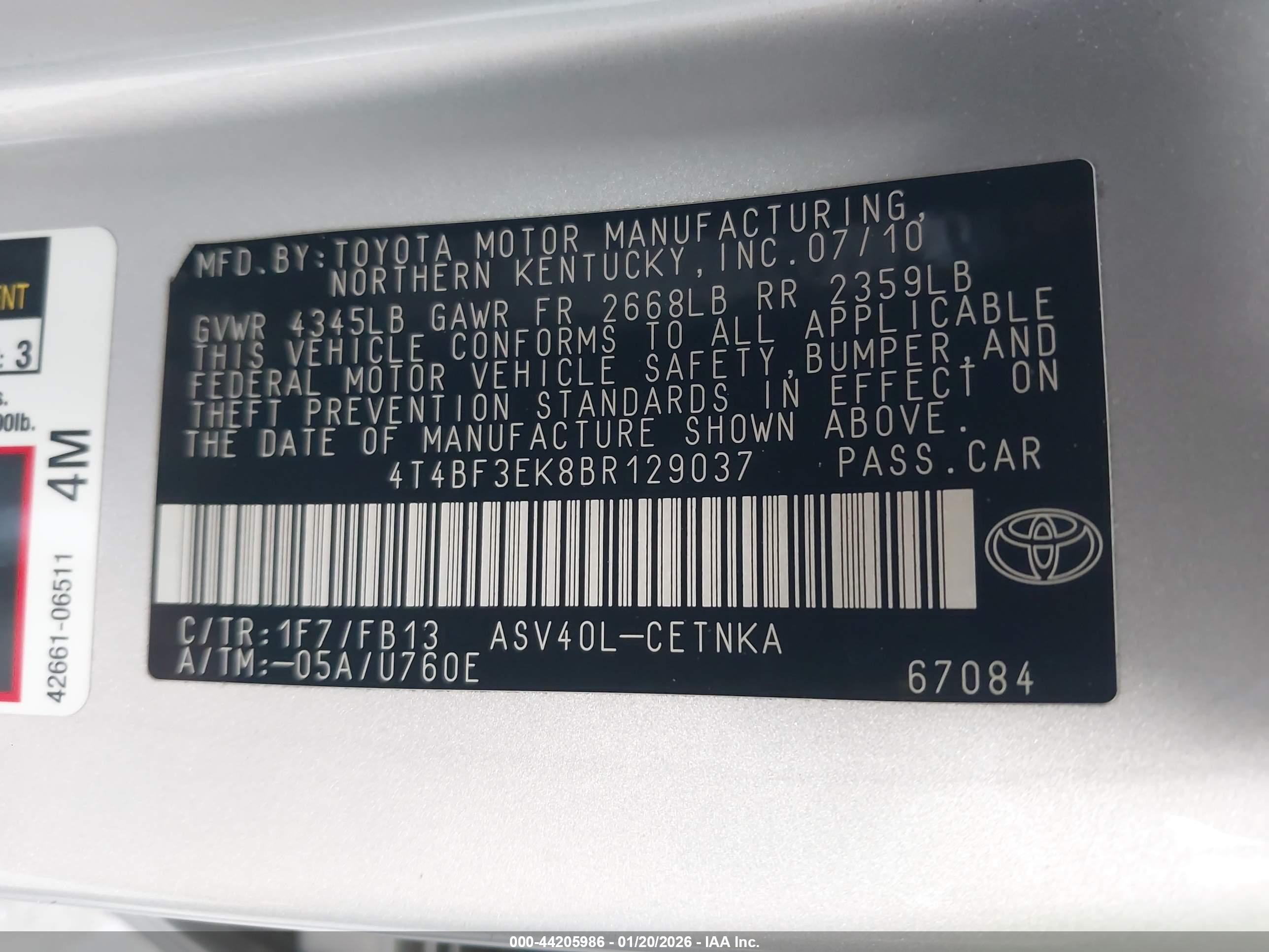 TOYOTA CAMRY image 9