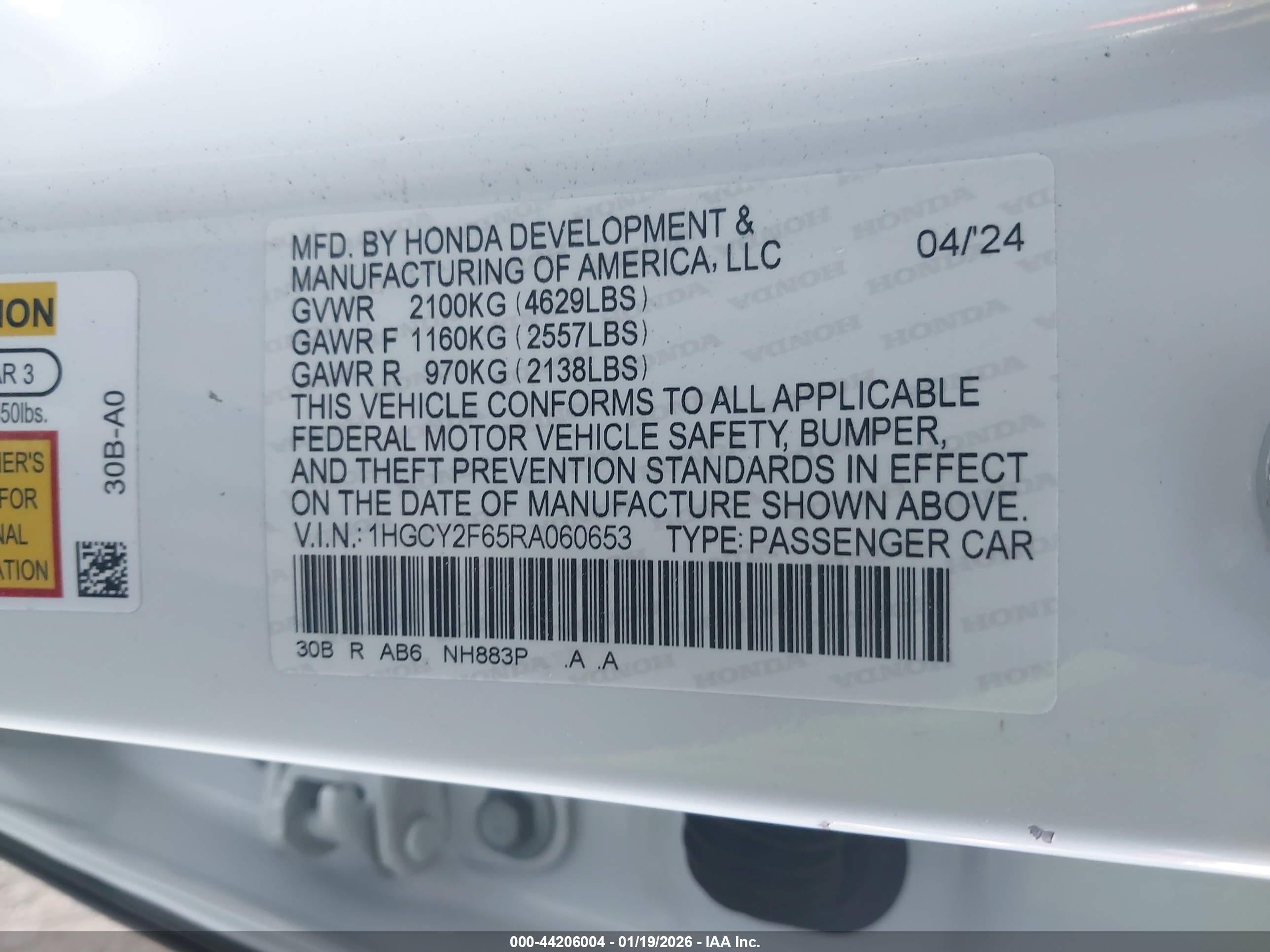 HONDA ACCORD image 9