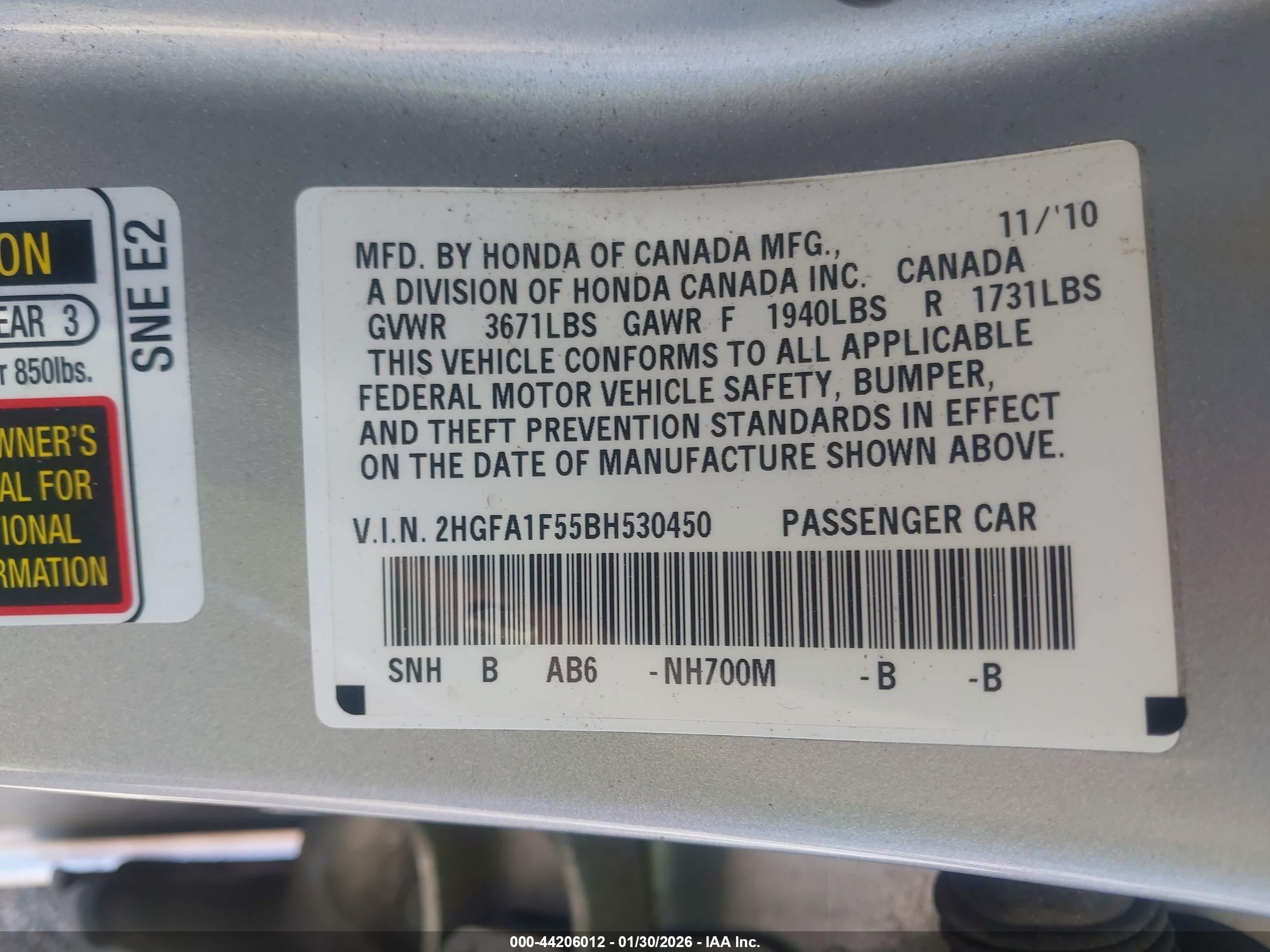 HONDA CIVIC image 9