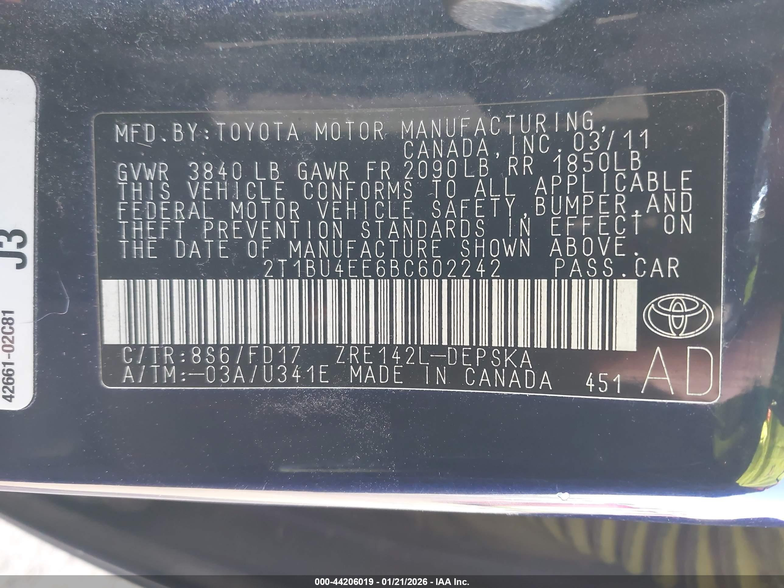 TOYOTA COROLLA image 9