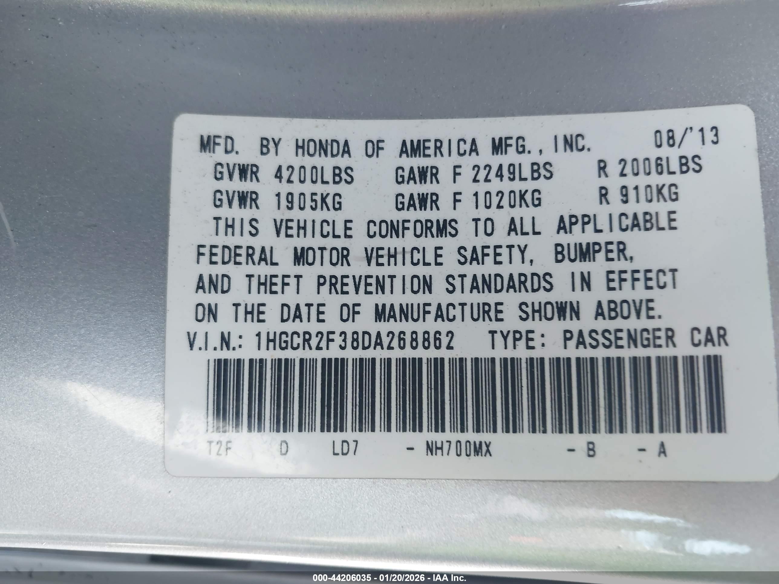 HONDA ACCORD image 9