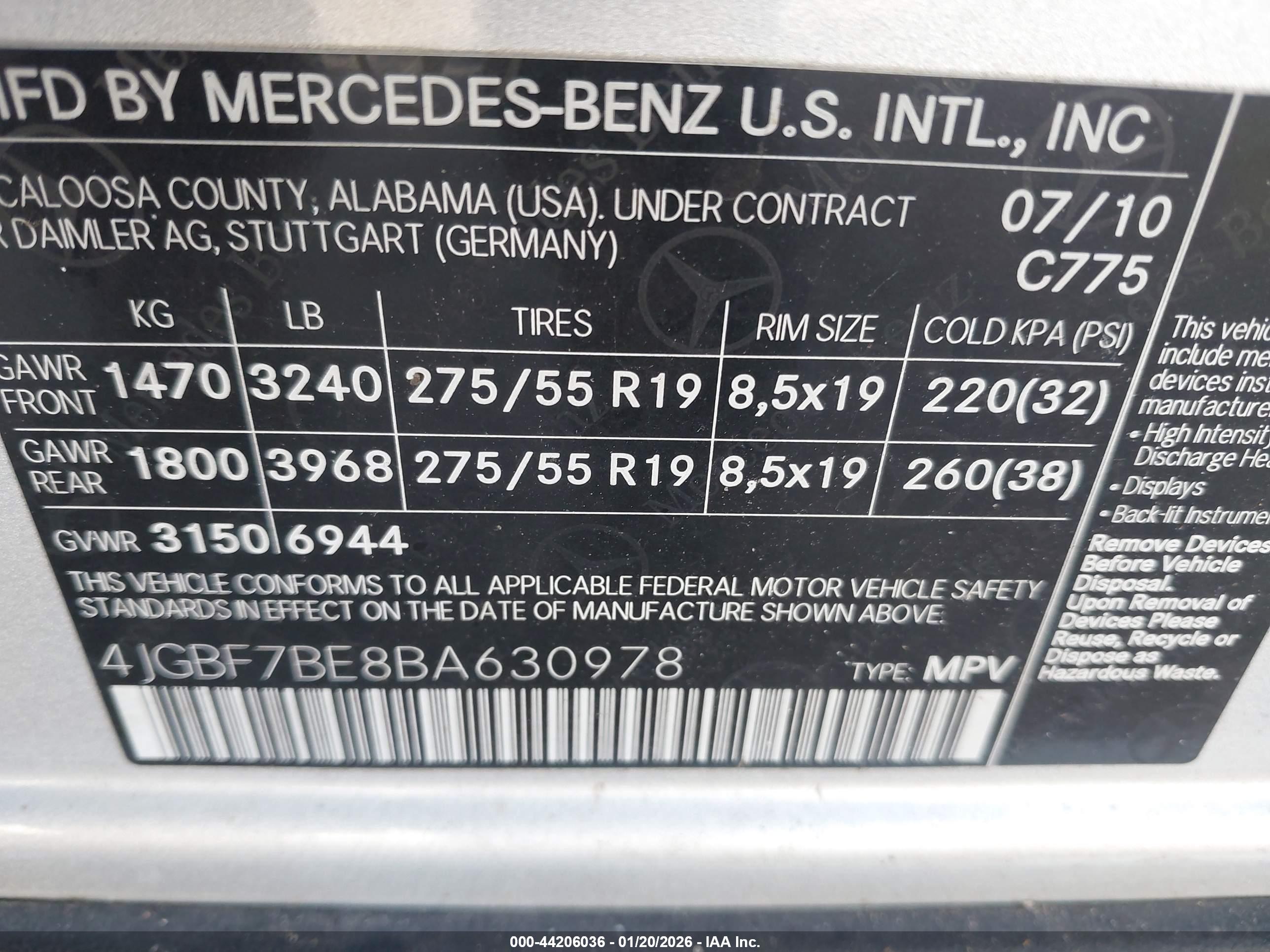 MERCEDES-BENZ GL image 9