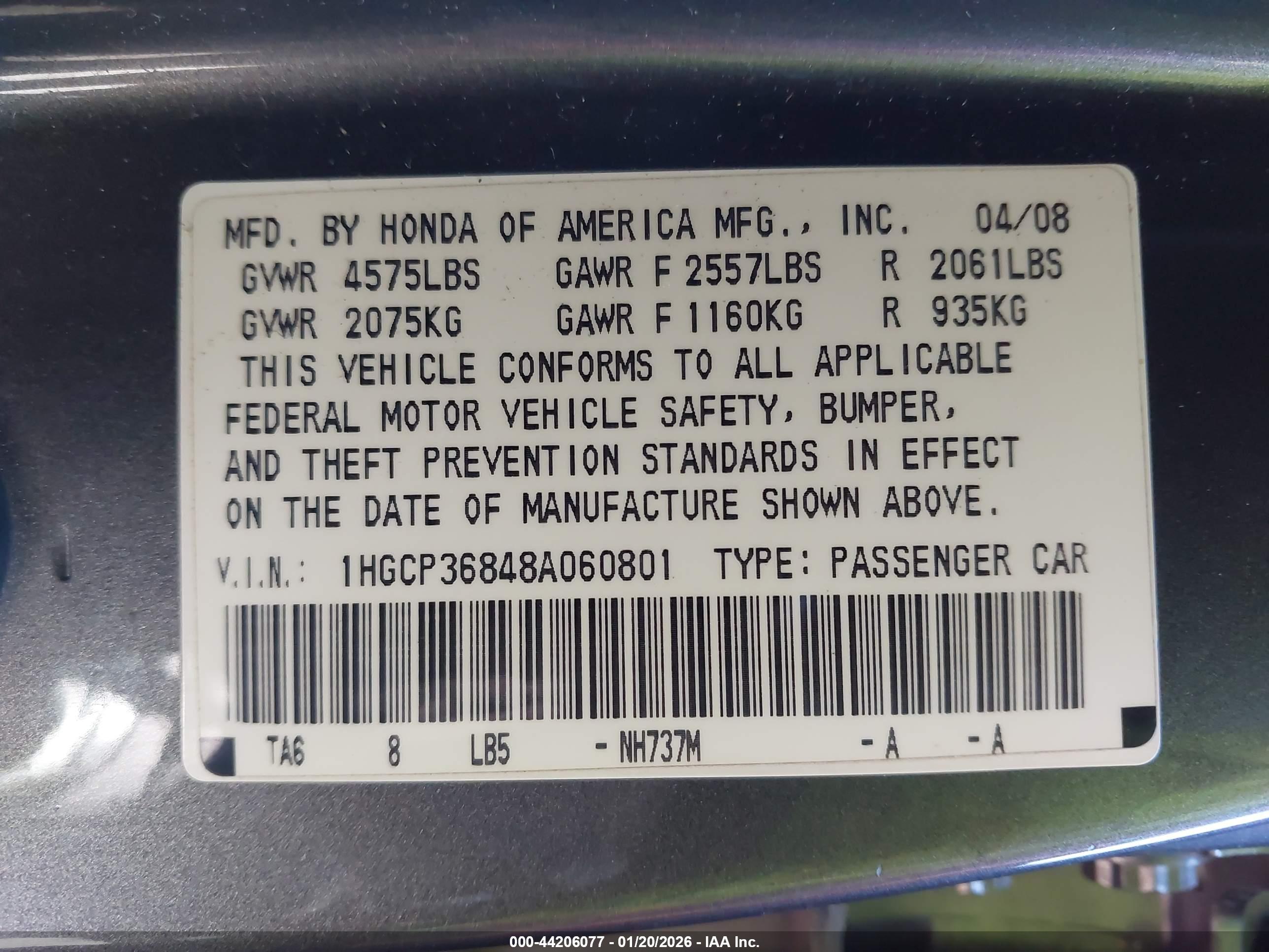 HONDA ACCORD image 9