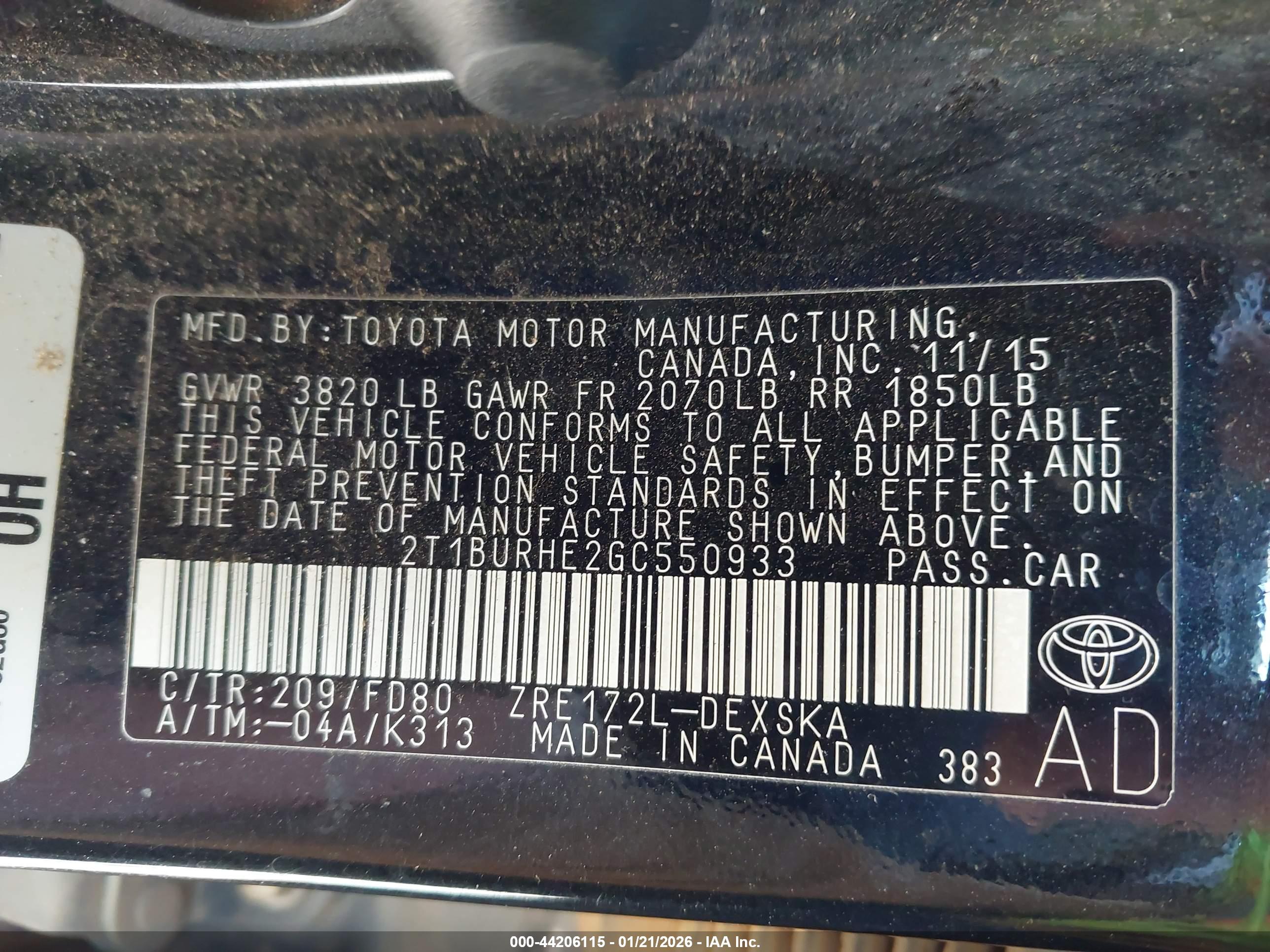 TOYOTA COROLLA image 9
