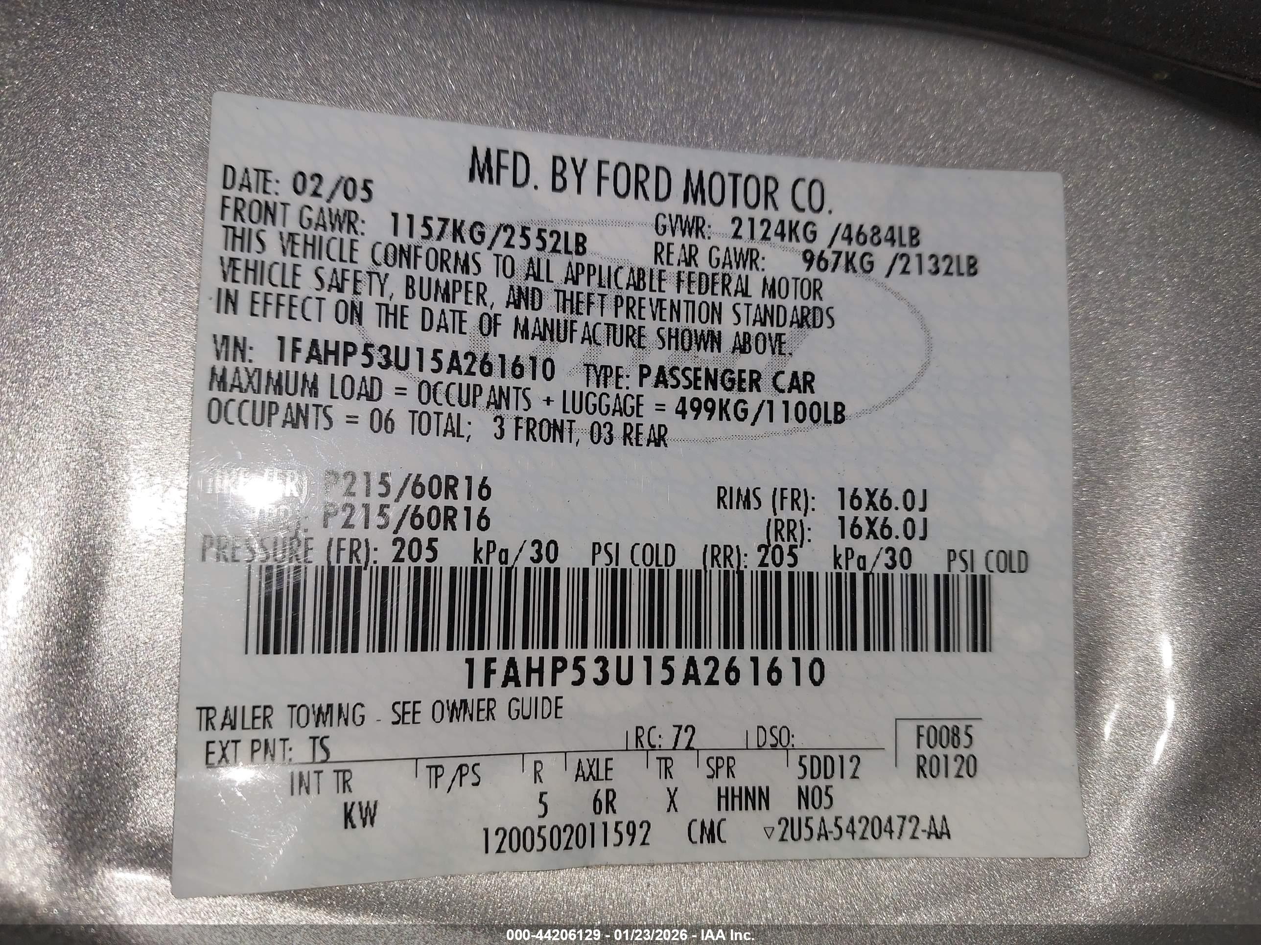 FORD TAURUS image 9