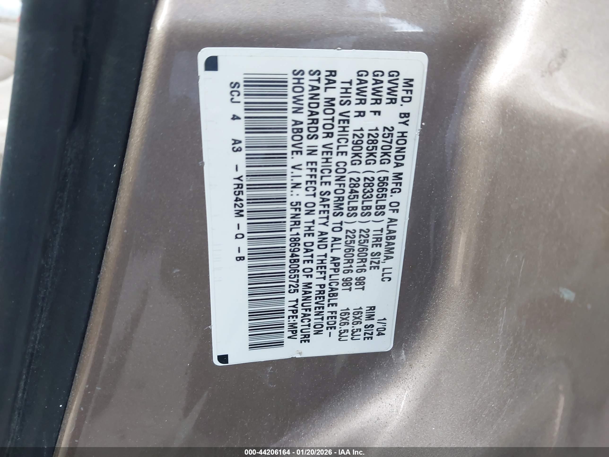 HONDA ODYSSEY image 9