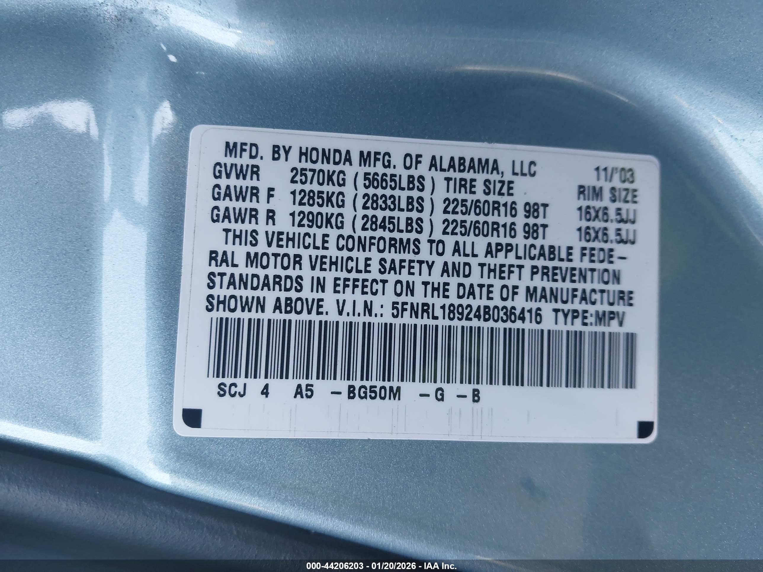 HONDA ODYSSEY image 9