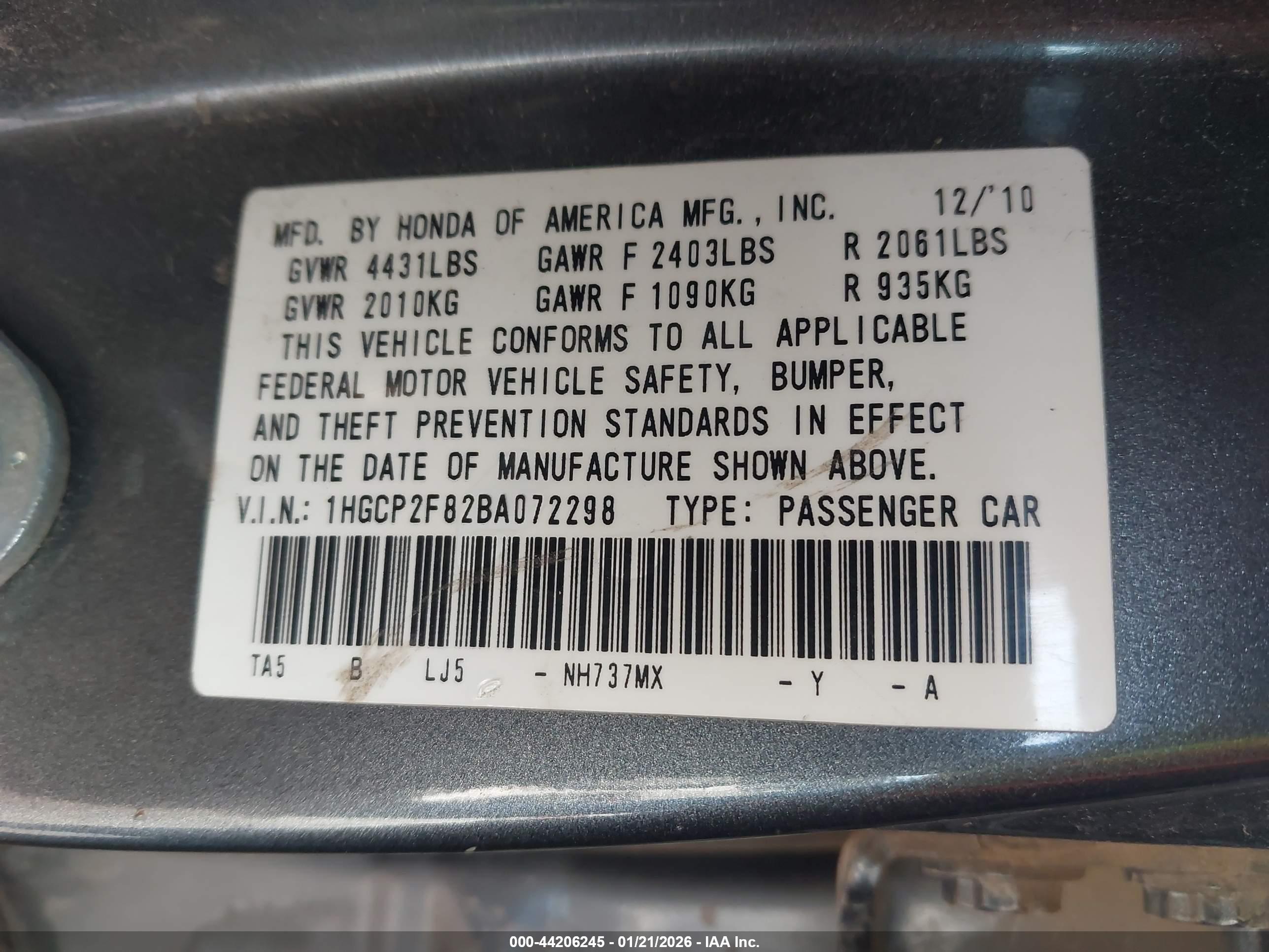 HONDA ACCORD image 9