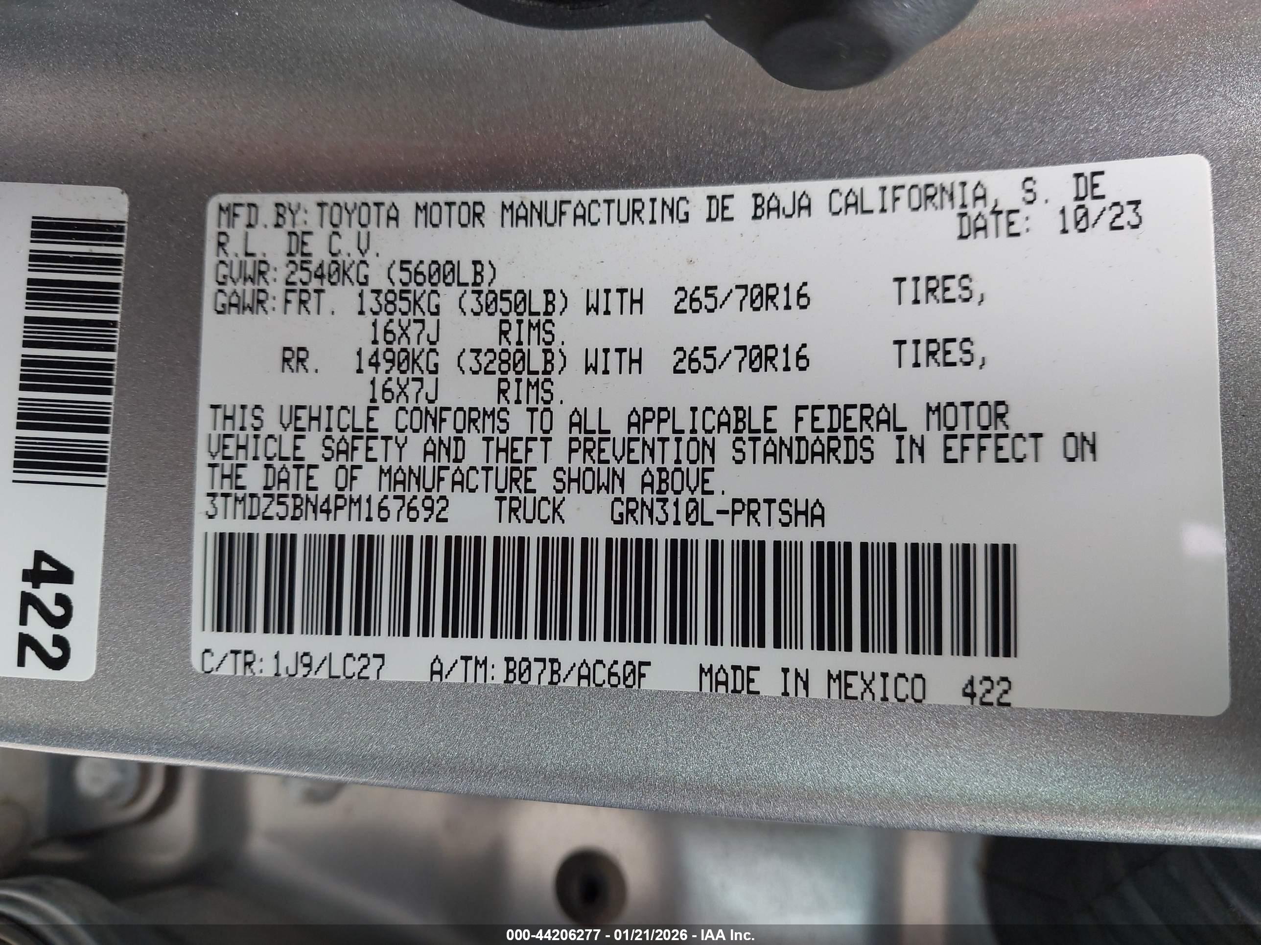 TOYOTA TACOMA image 9