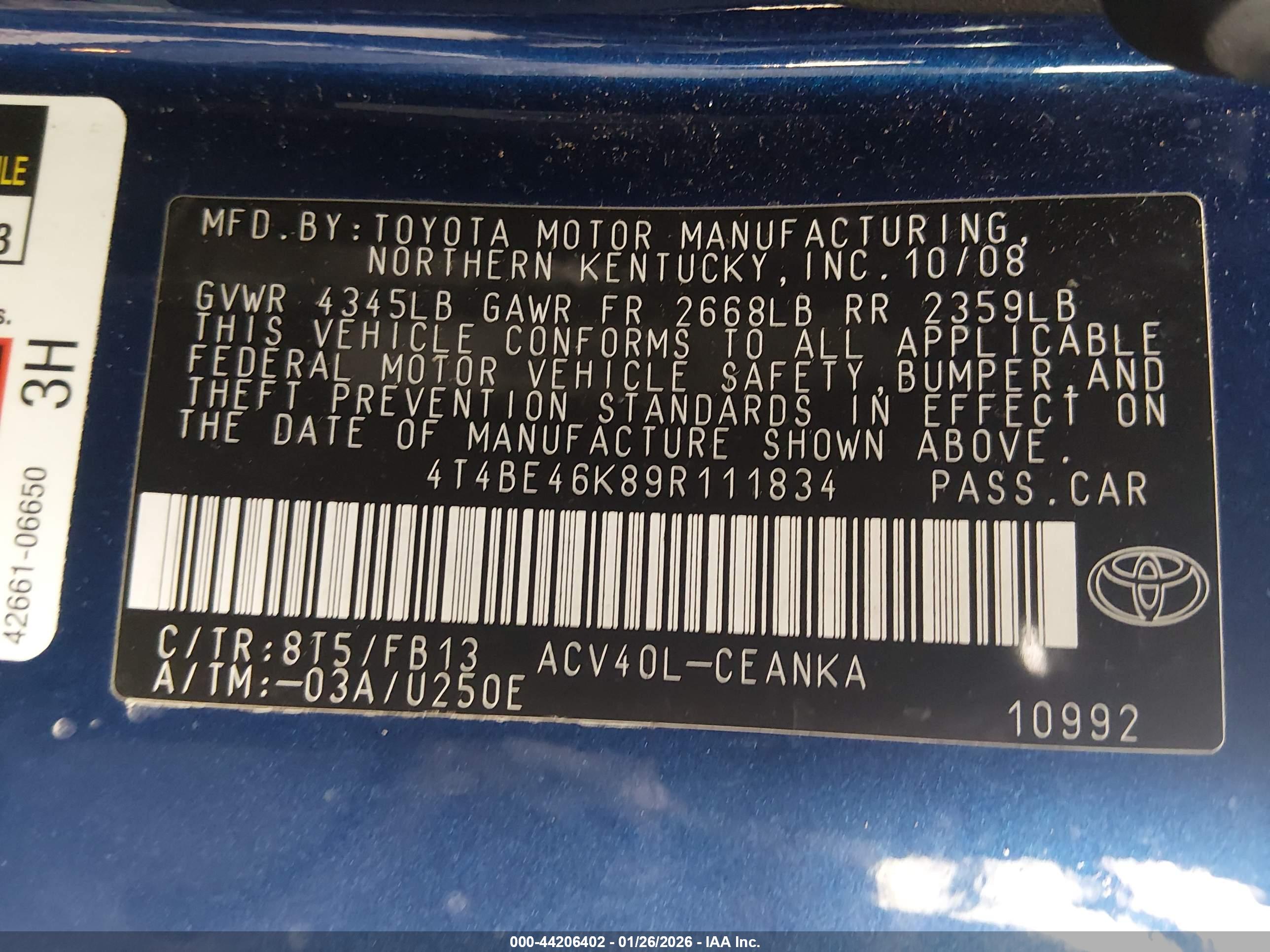 TOYOTA CAMRY image 9