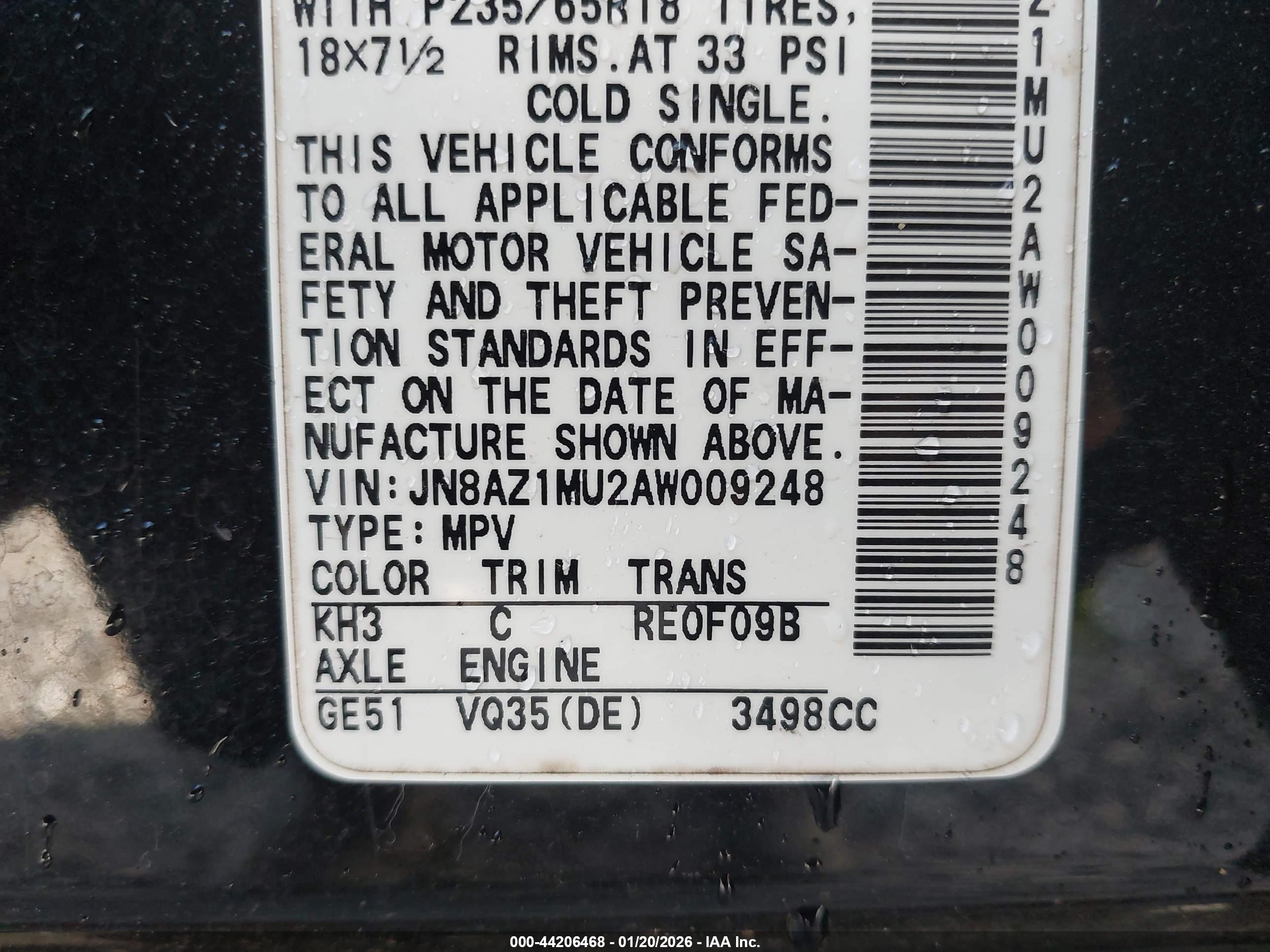 NISSAN MURANO image 9