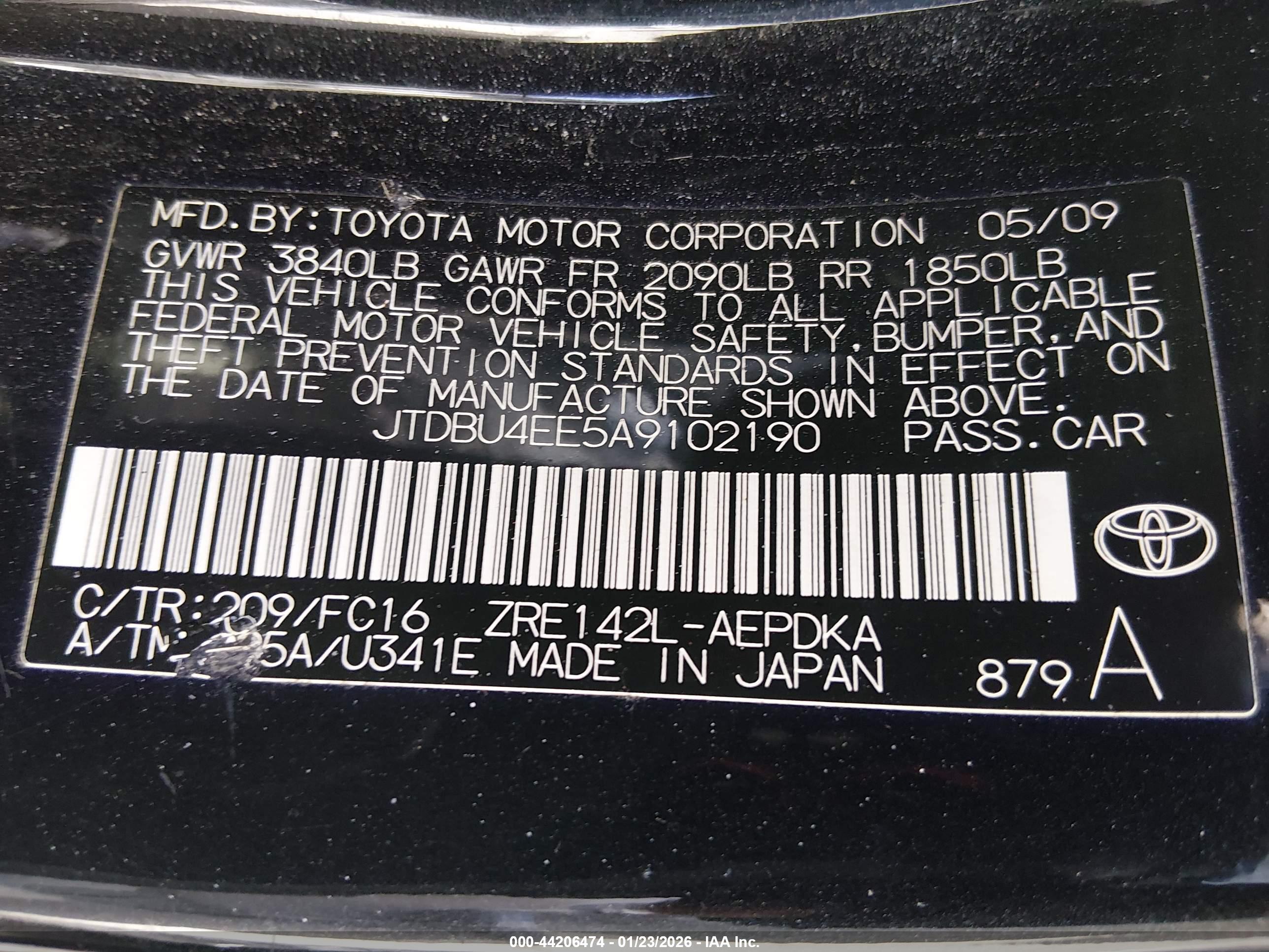 TOYOTA COROLLA image 9