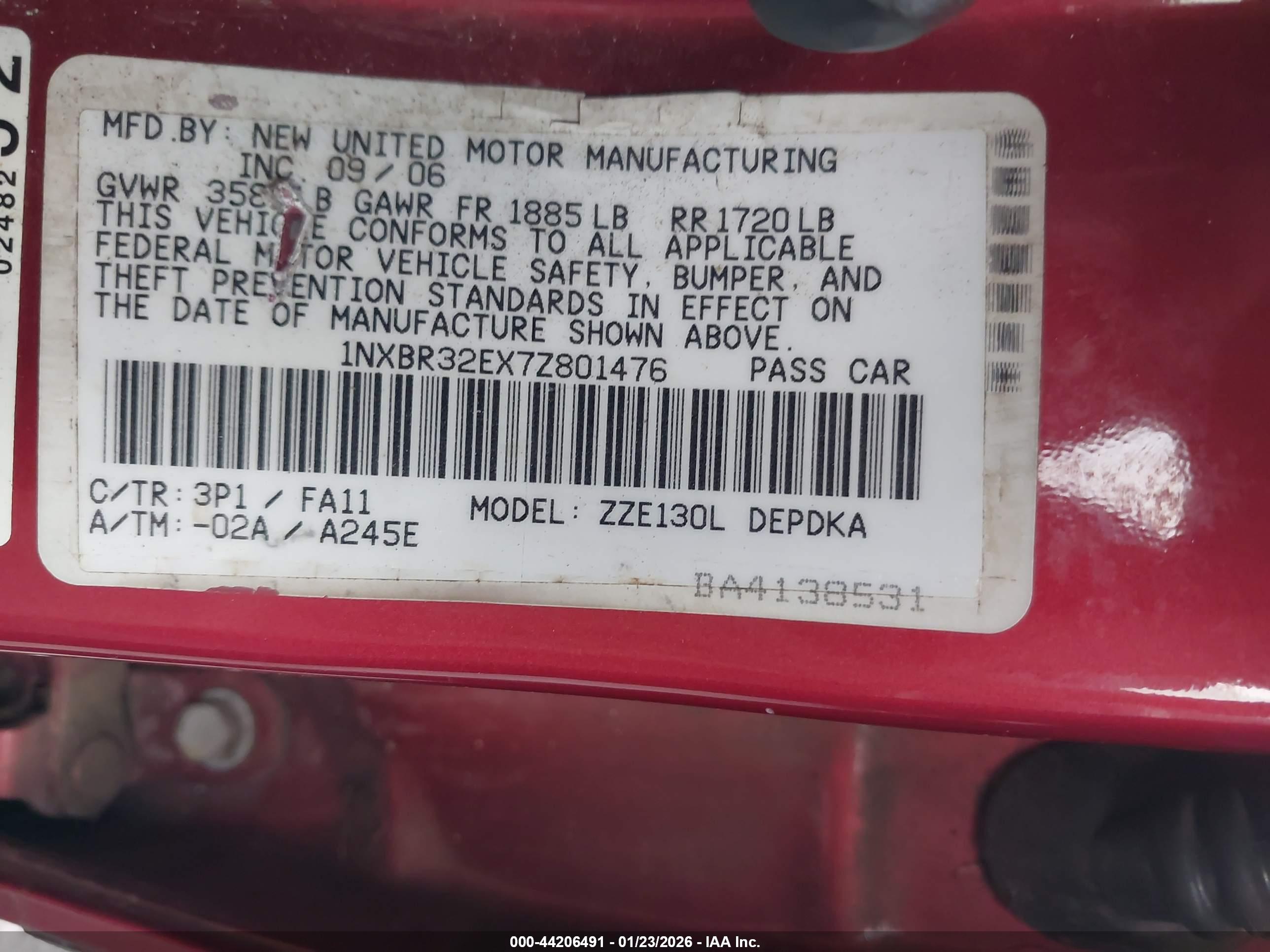 TOYOTA COROLLA image 9