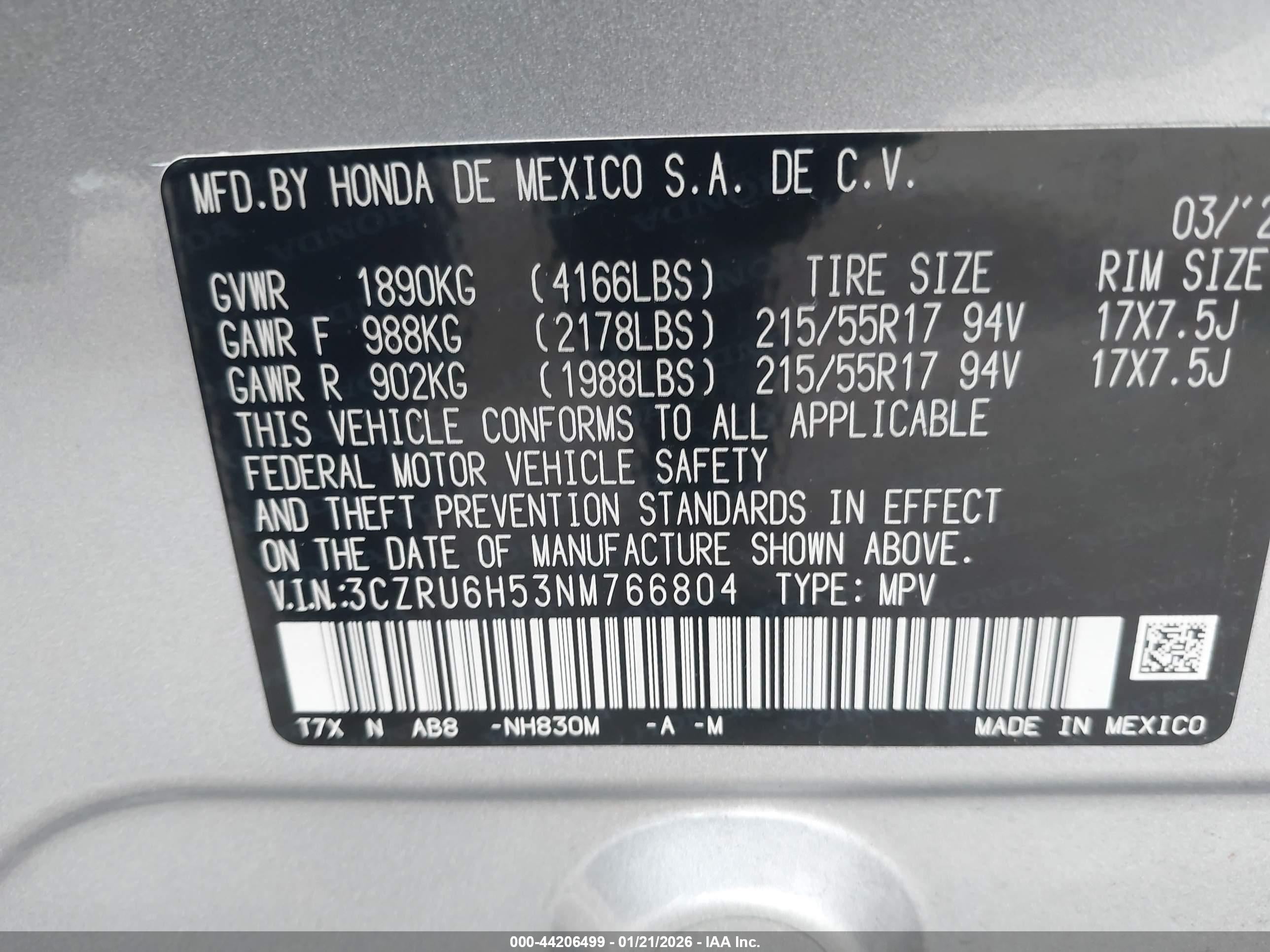 HONDA HR-V image 9