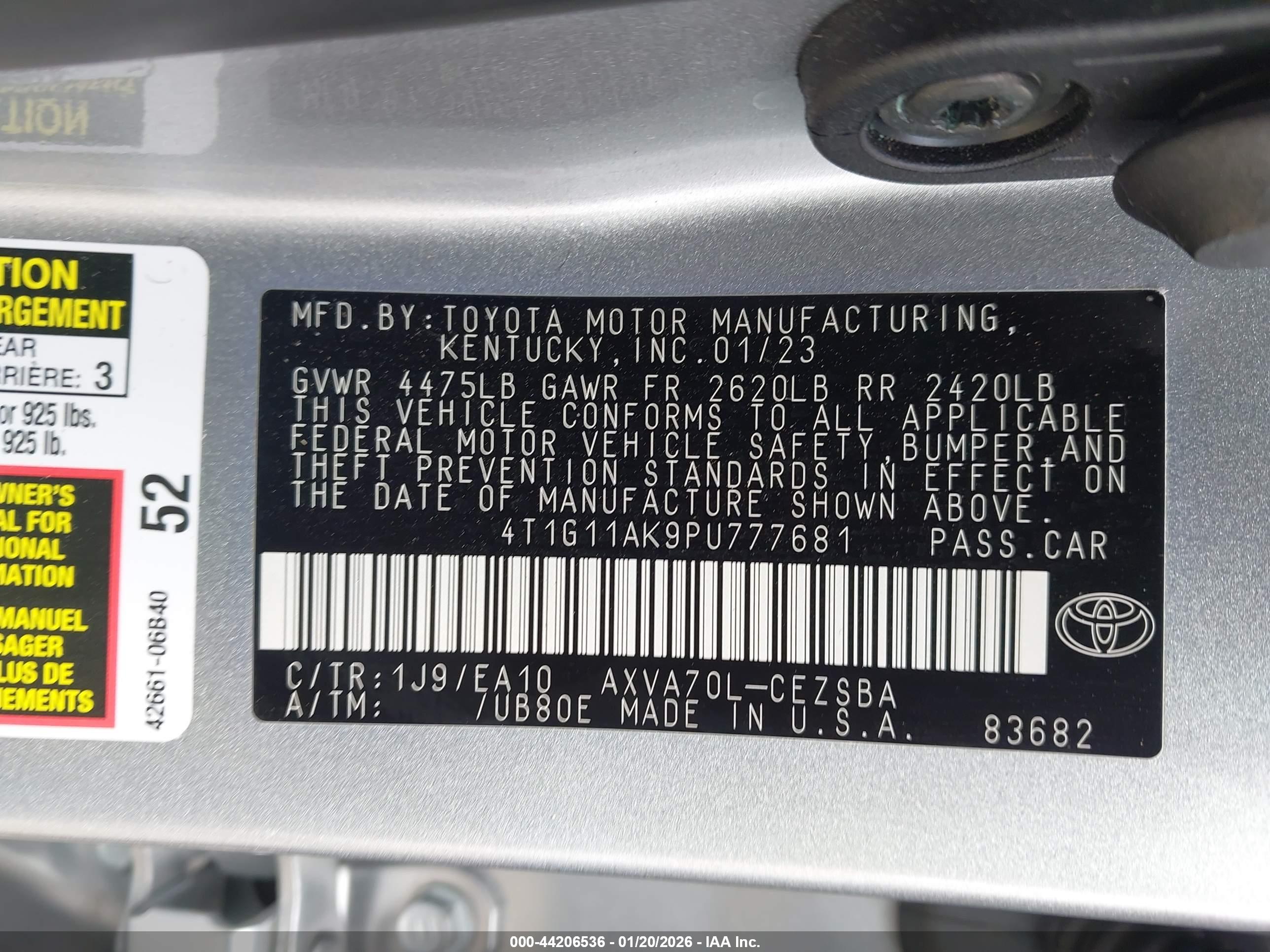 TOYOTA CAMRY image 9