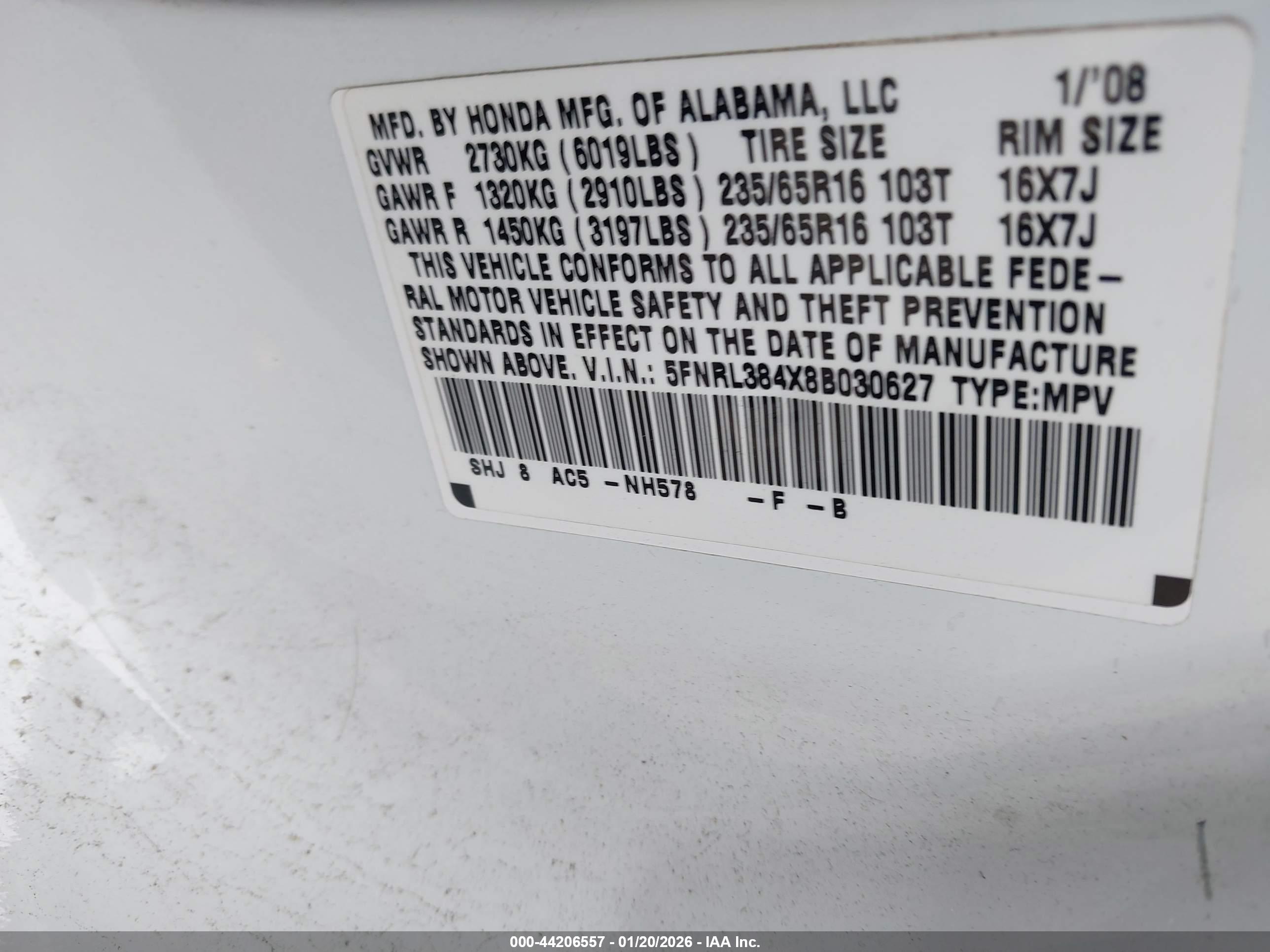 HONDA ODYSSEY image 9