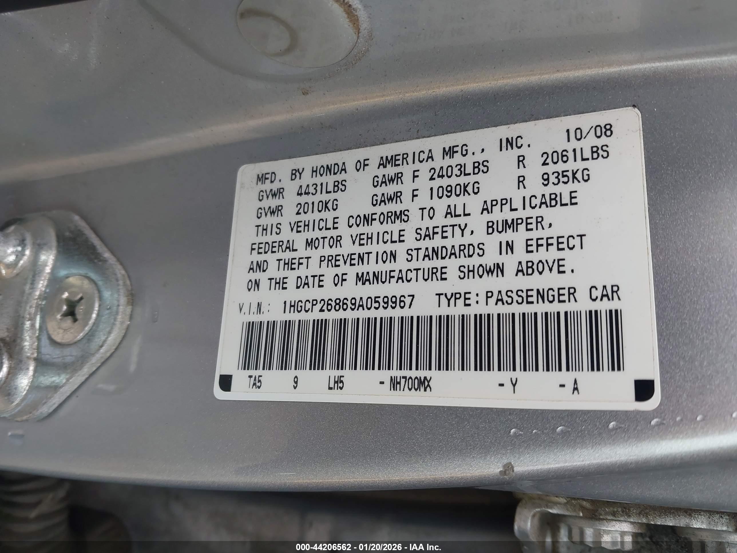 HONDA ACCORD image 9