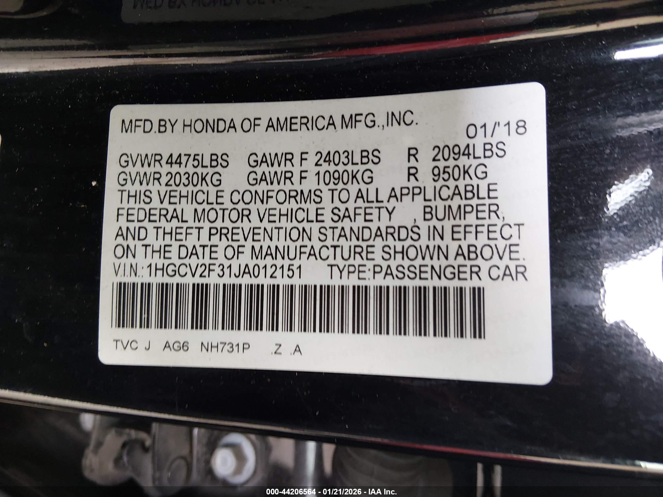 HONDA ACCORD image 9