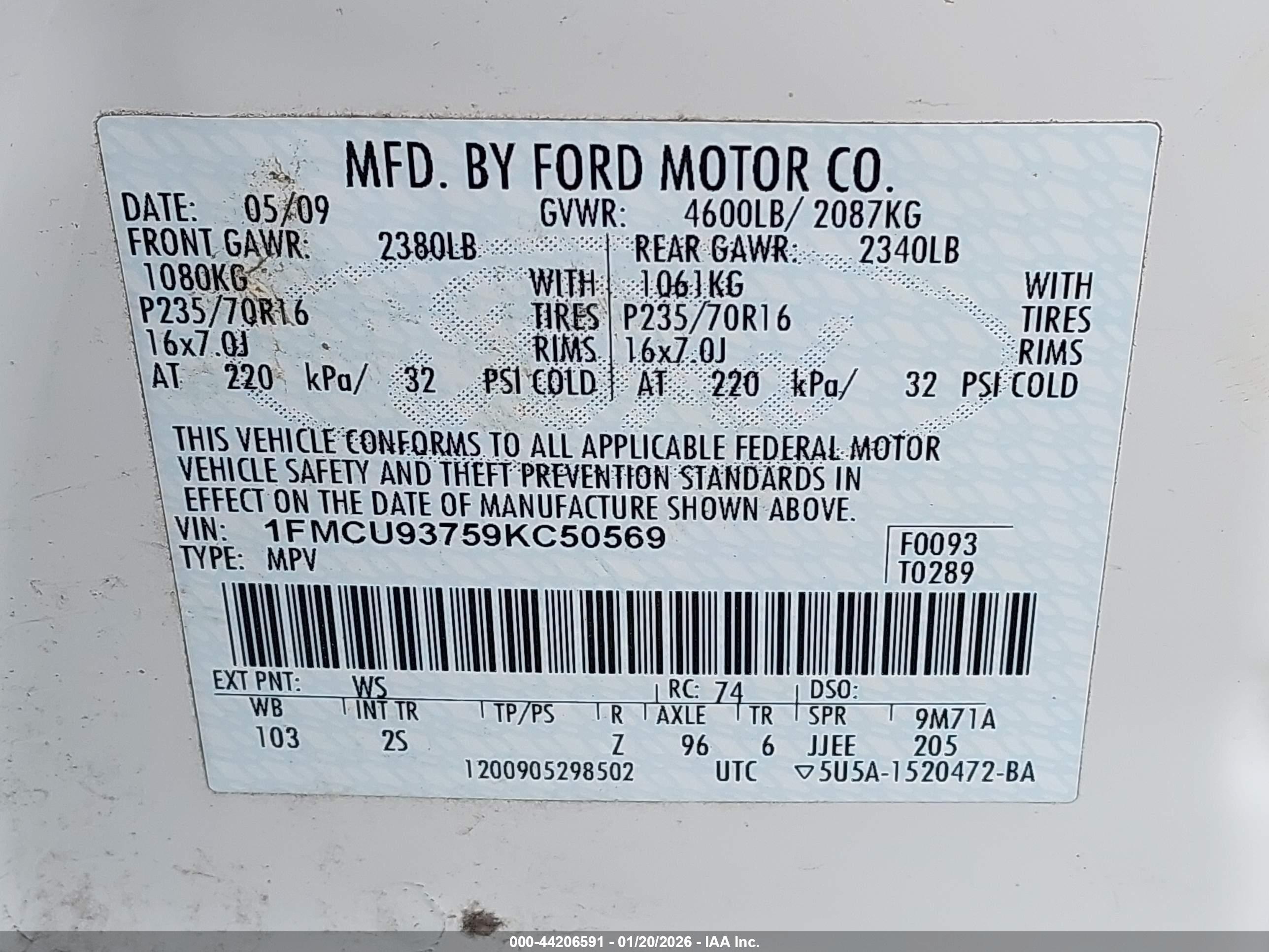 FORD ESCAPE image 9