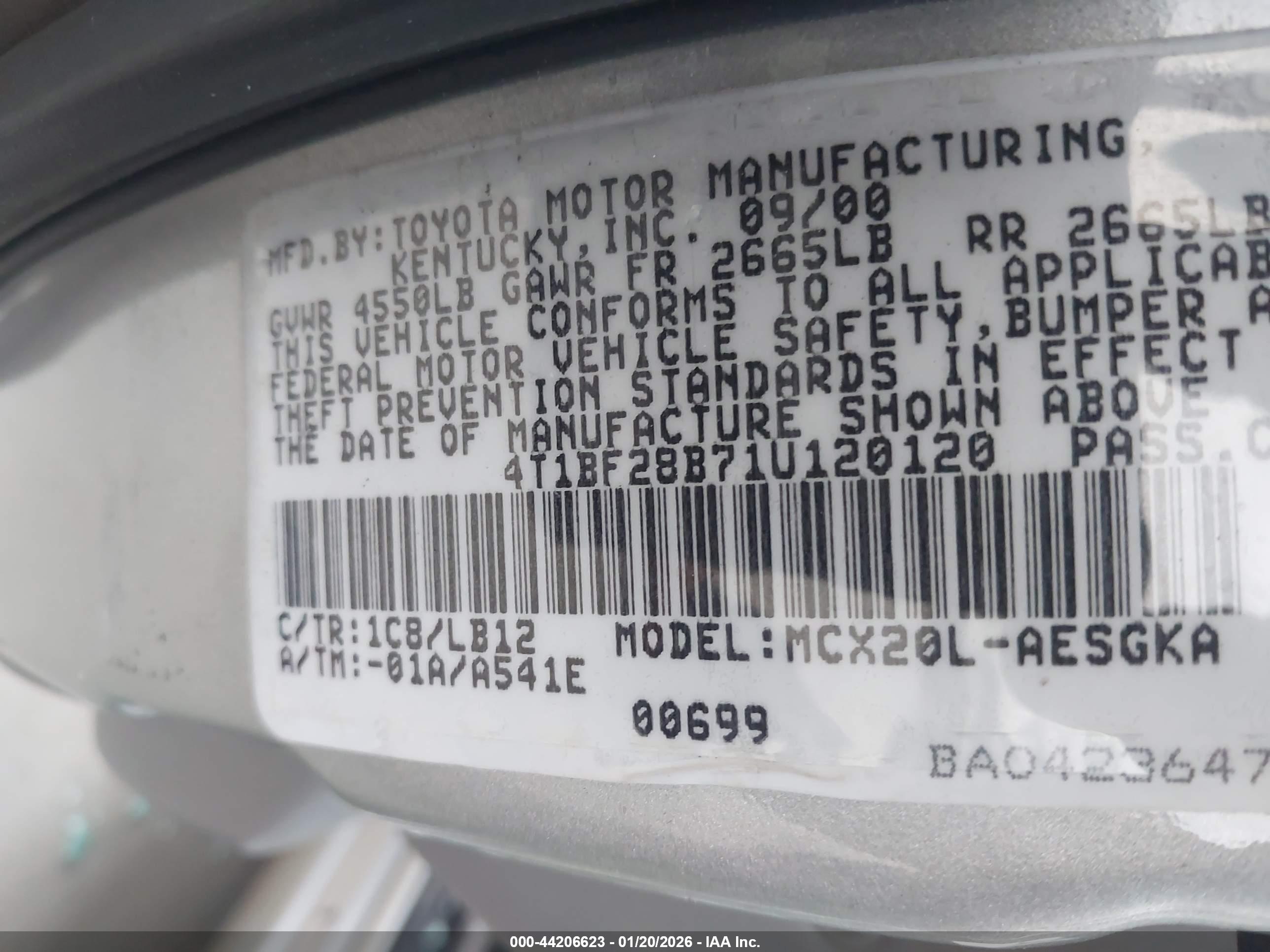 TOYOTA AVALON image 9
