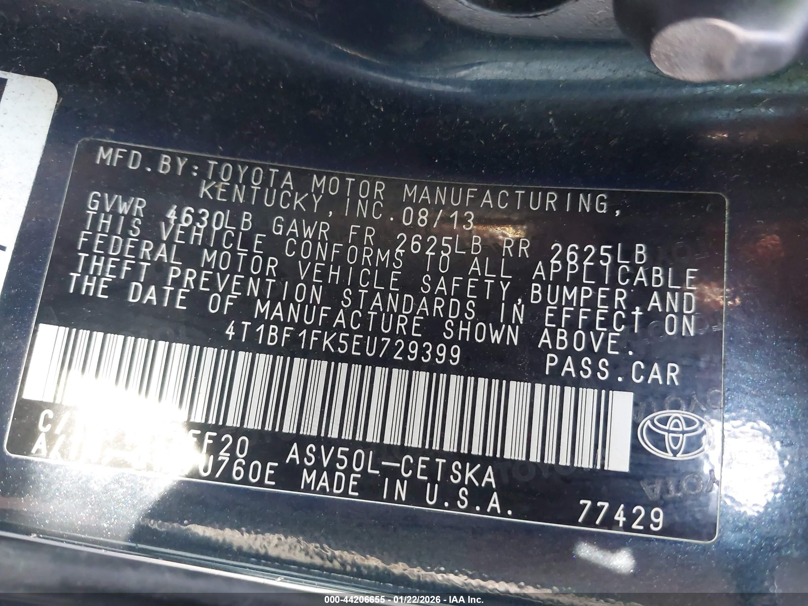 TOYOTA CAMRY image 9