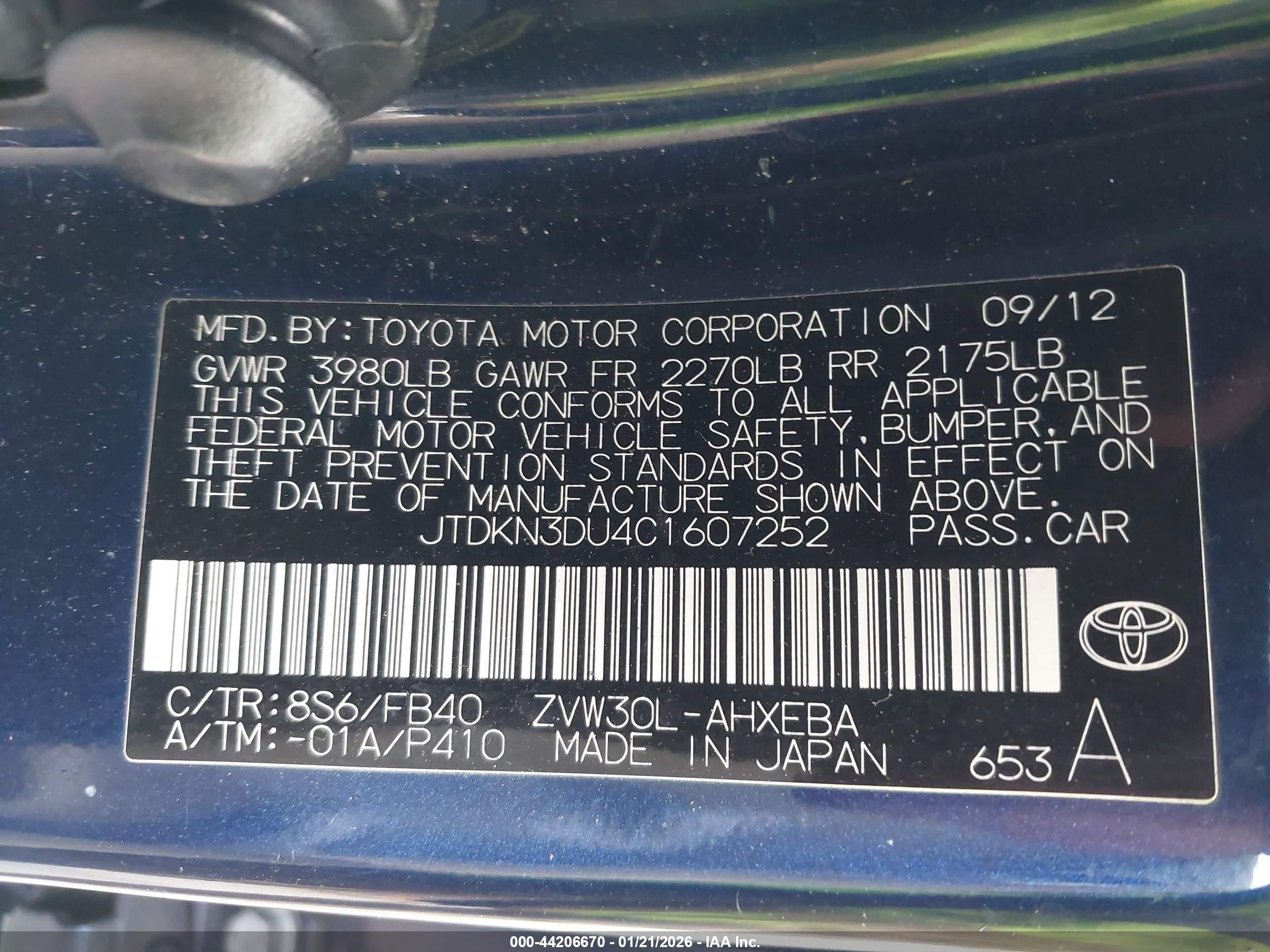 TOYOTA PRIUS image 9