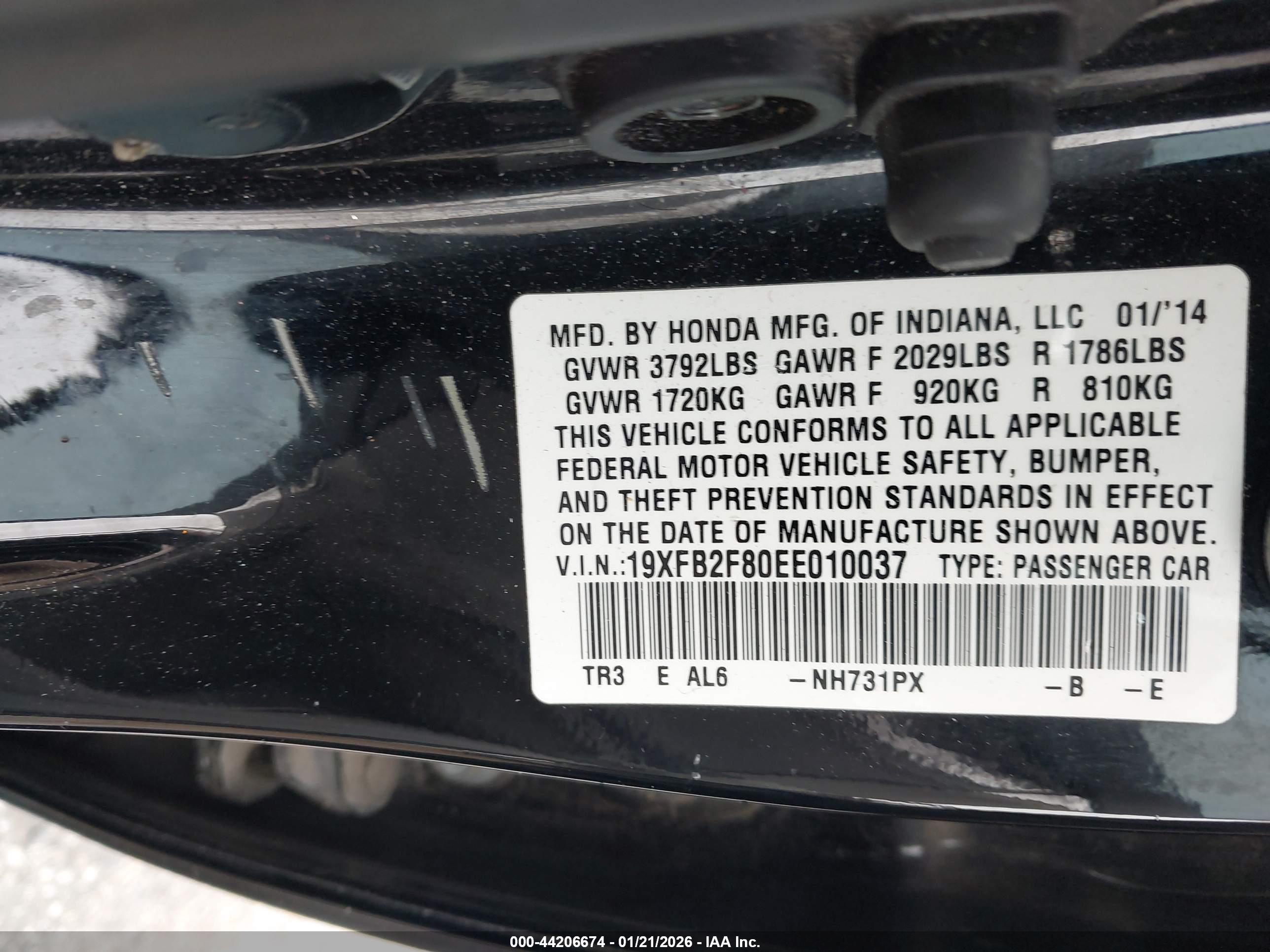 HONDA CIVIC image 9