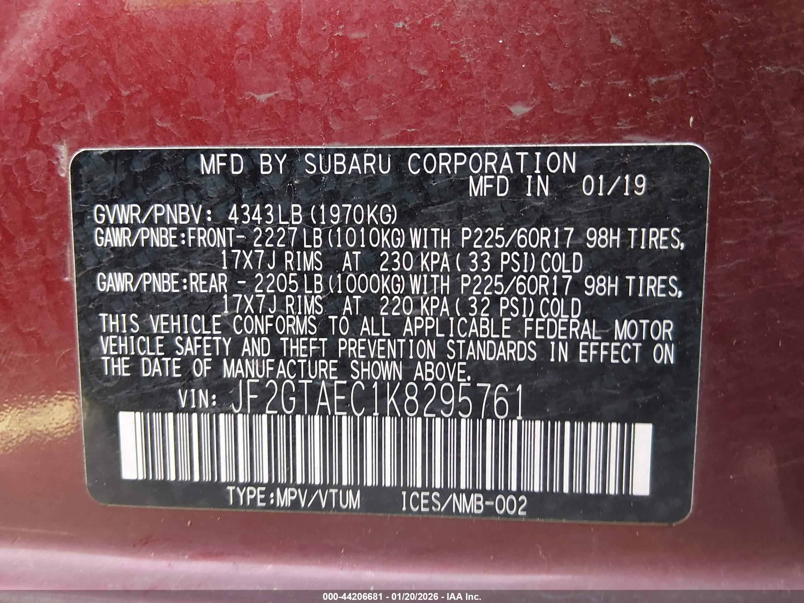 SUBARU CROSSTREK image 9
