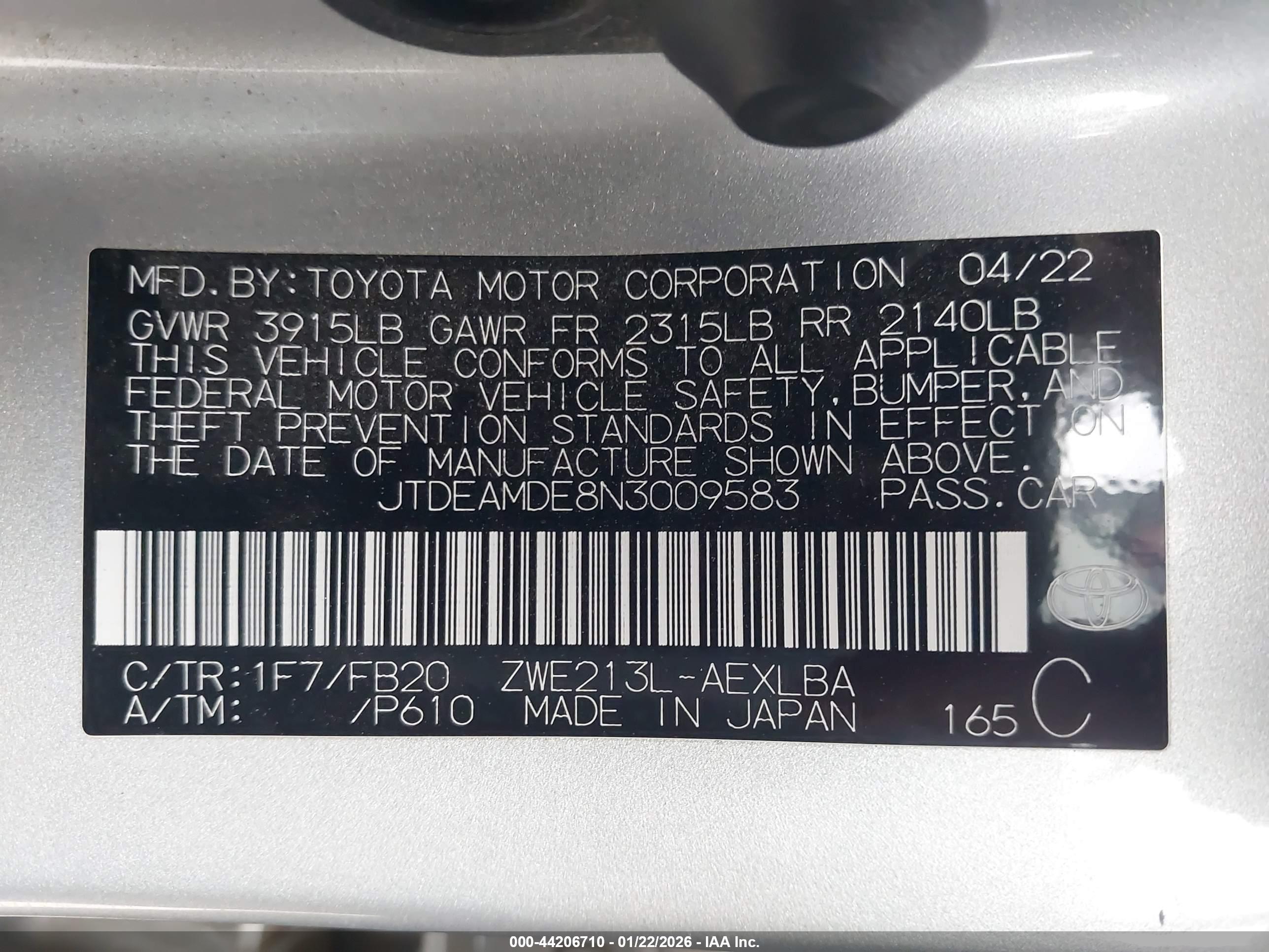 TOYOTA COROLLA image 9