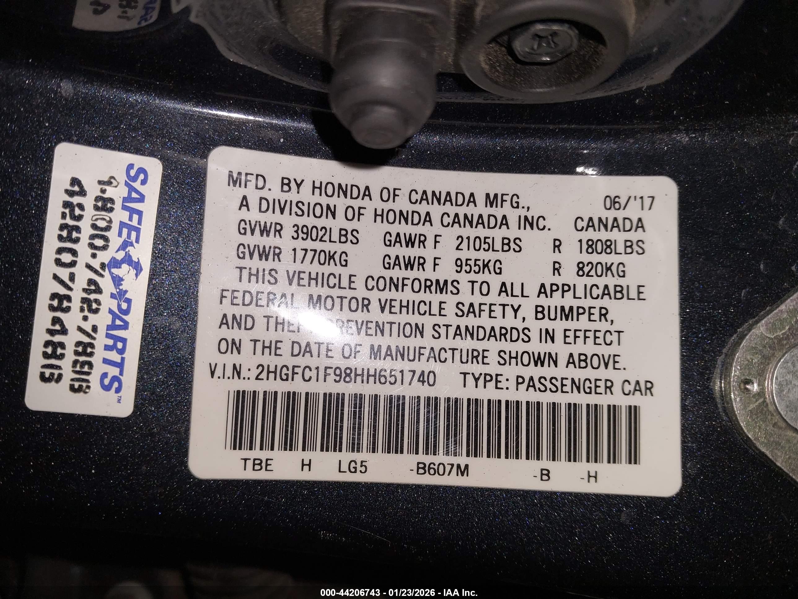 HONDA CIVIC image 9