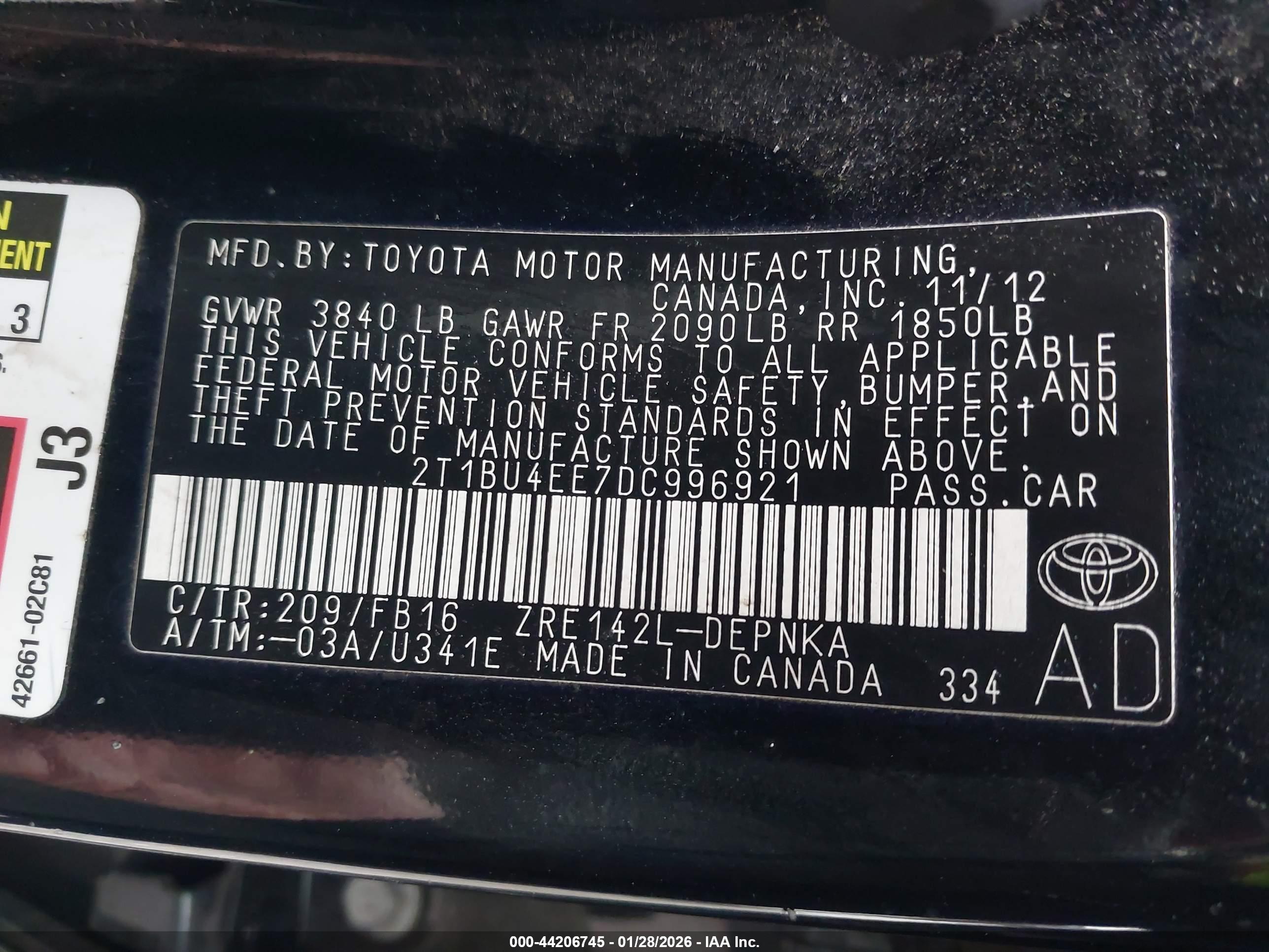 TOYOTA COROLLA image 9