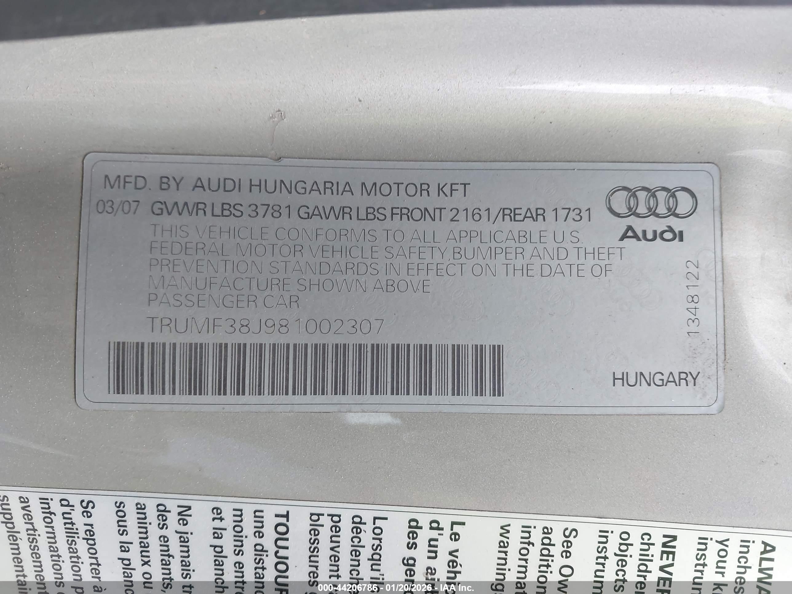 AUDI TT image 9