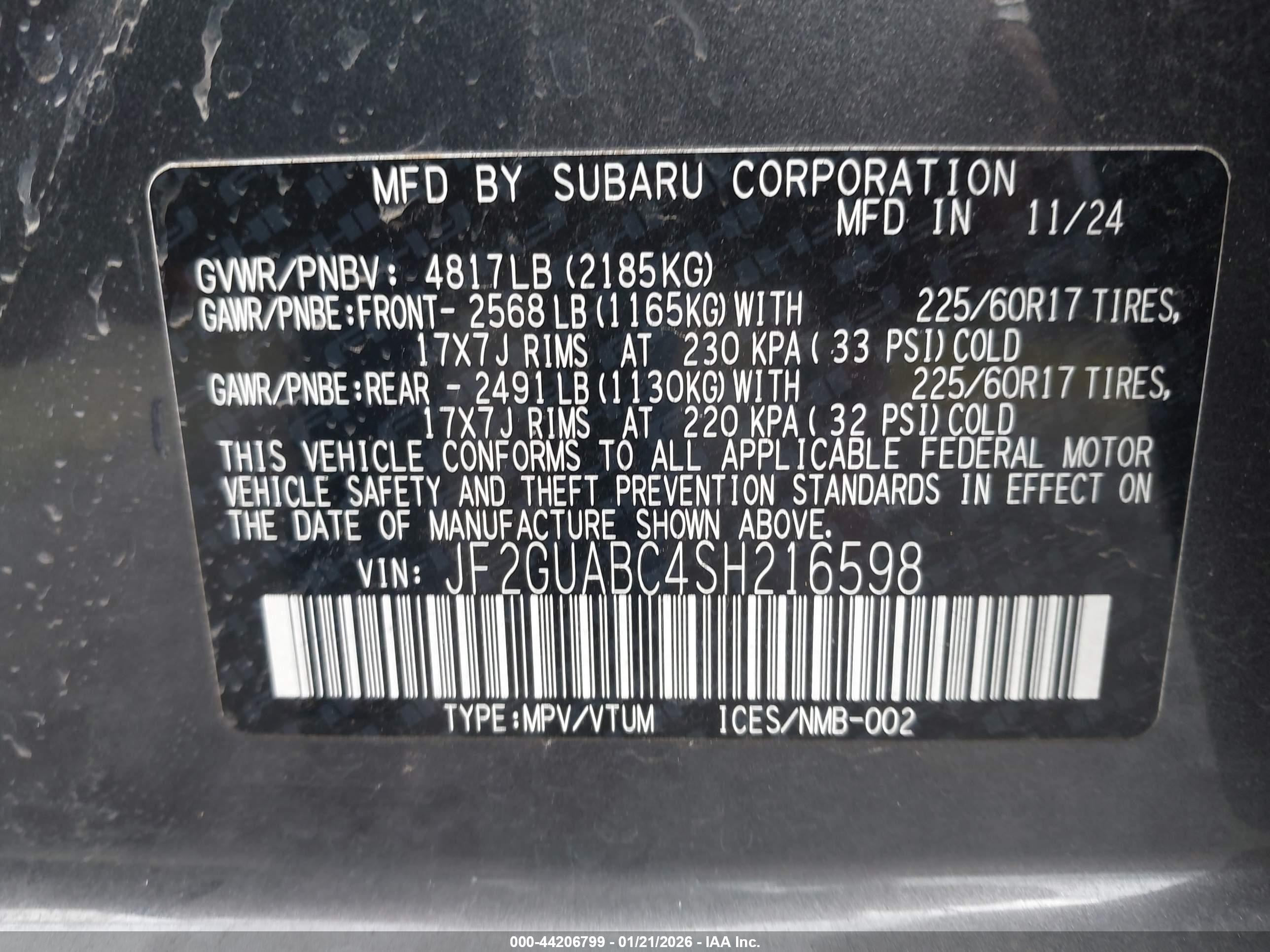 SUBARU CROSSTREK image 9