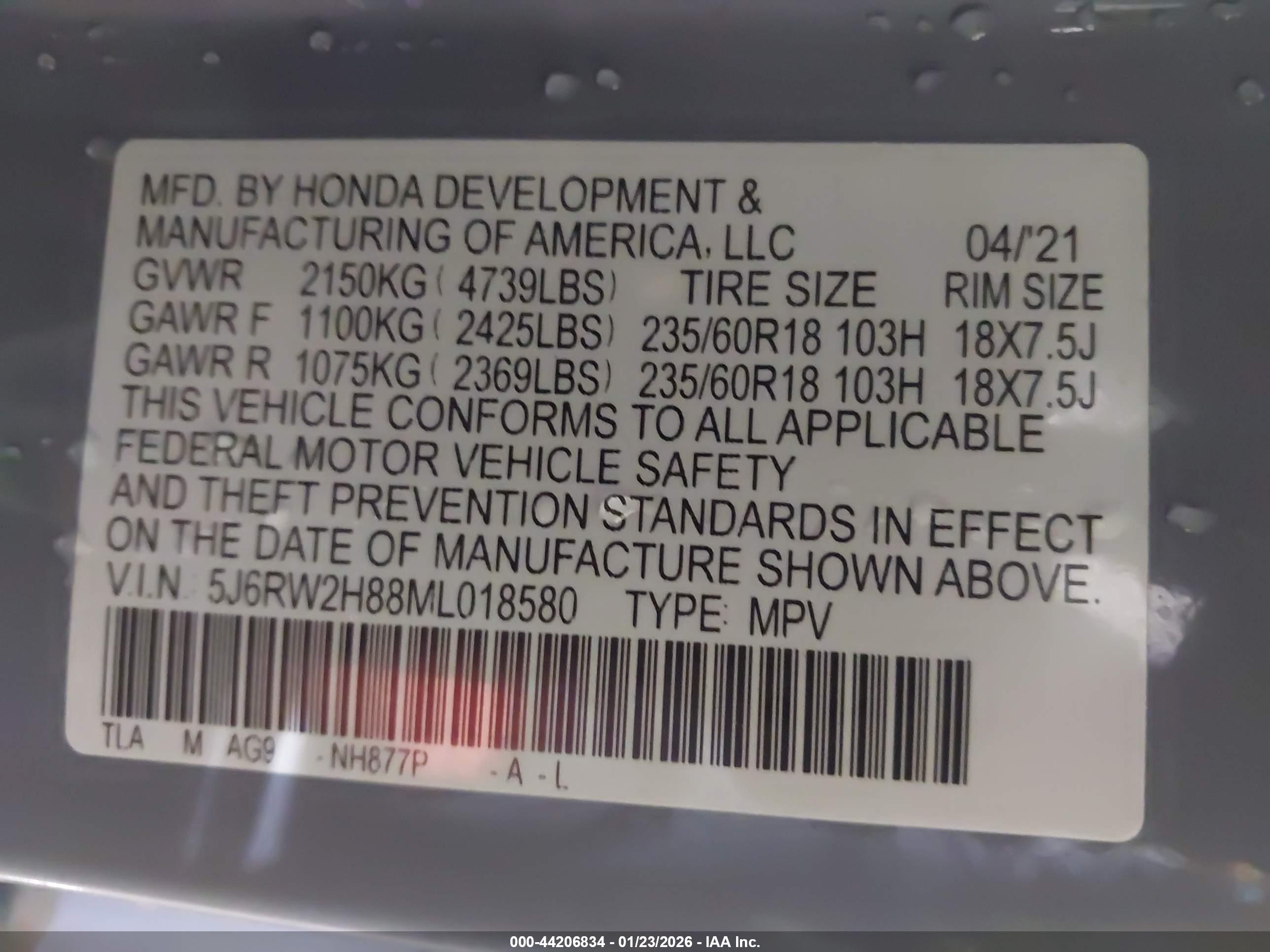 HONDA CR-V image 9