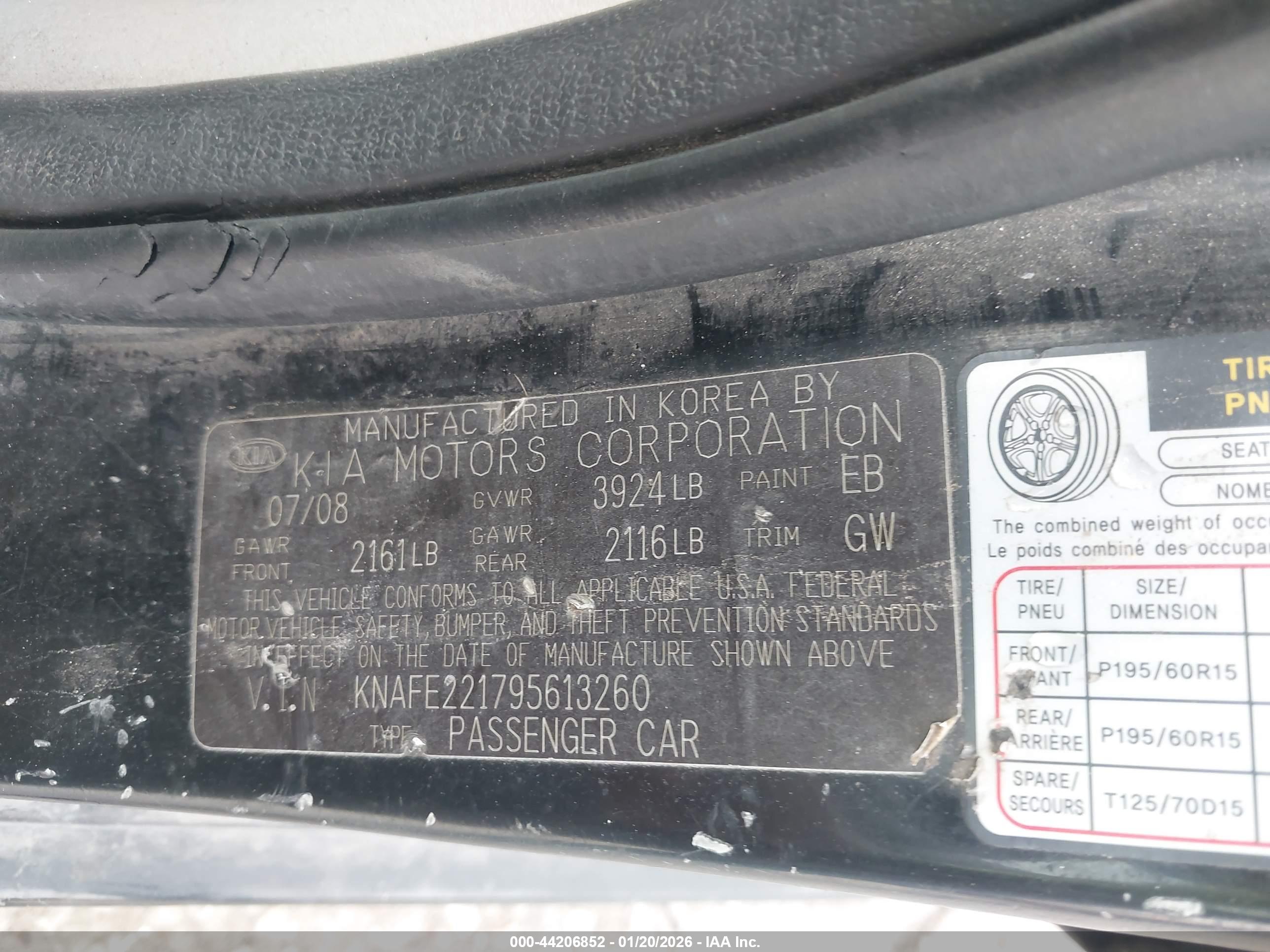 KIA SPECTRA image 9